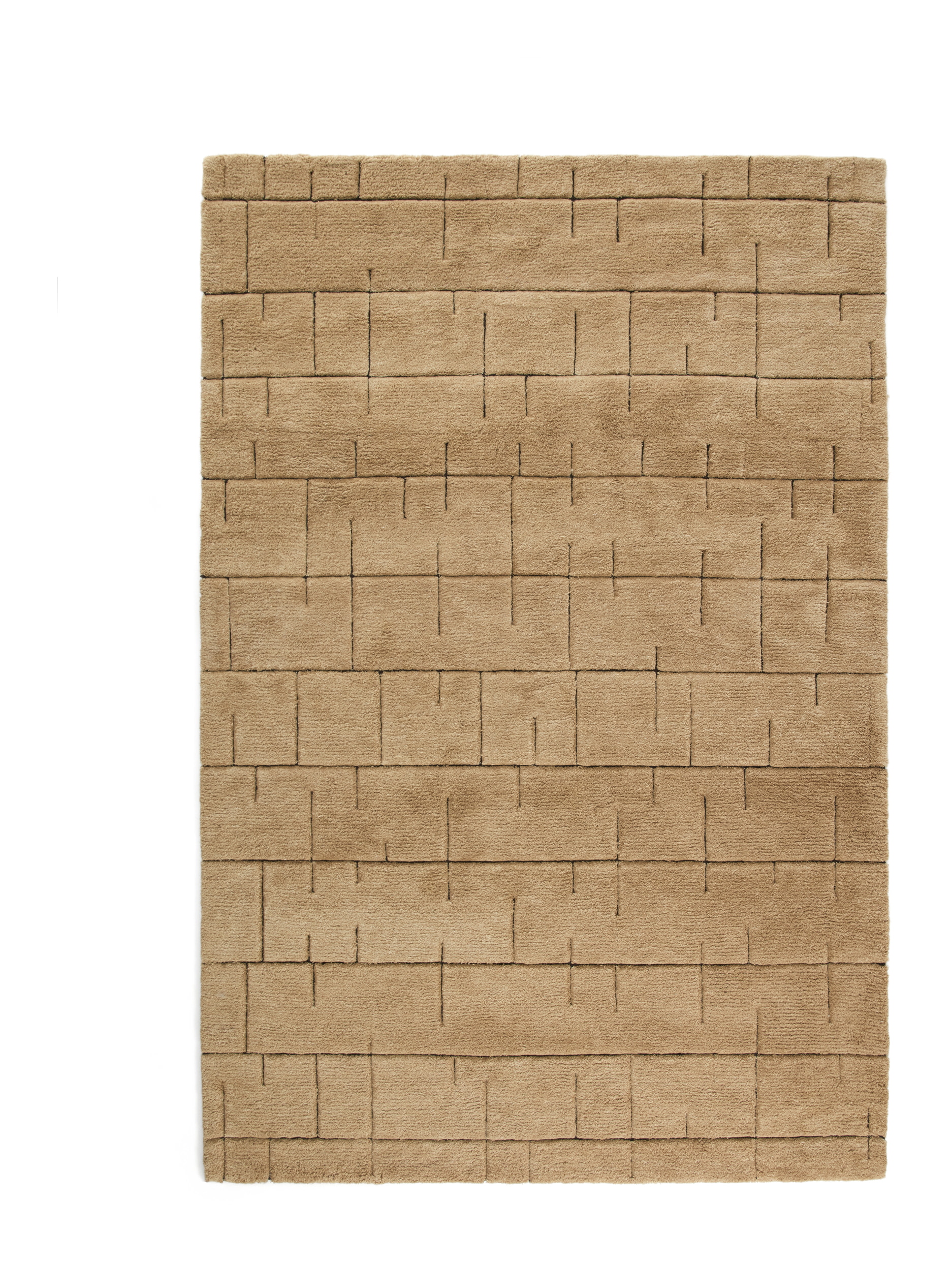 Kave Home Vloerkleed Helun Wol, 200 x 300cm - Bruin