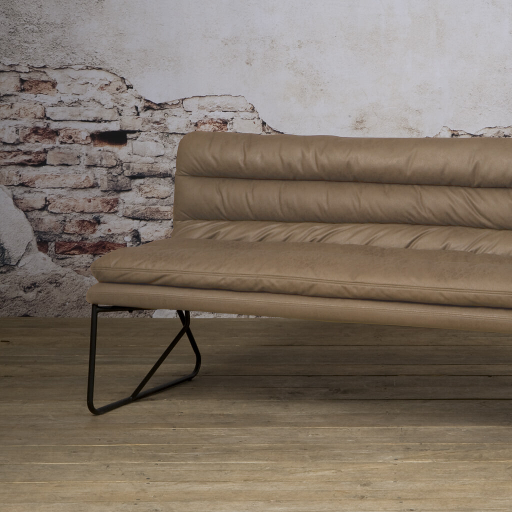 Tower Living Eetkamerbank 'Toro' 185cm, kleur Taupe