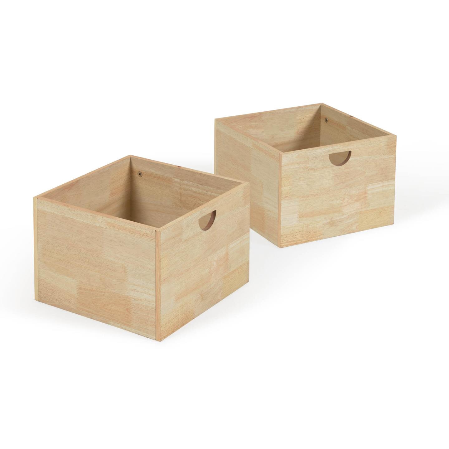 Kave Home Opberglade 'Nunila' Set van 2 stuks, kleur Naturel Kave Home Opberglade 'Nunila' Set van 2 stuks, kleur Naturel
