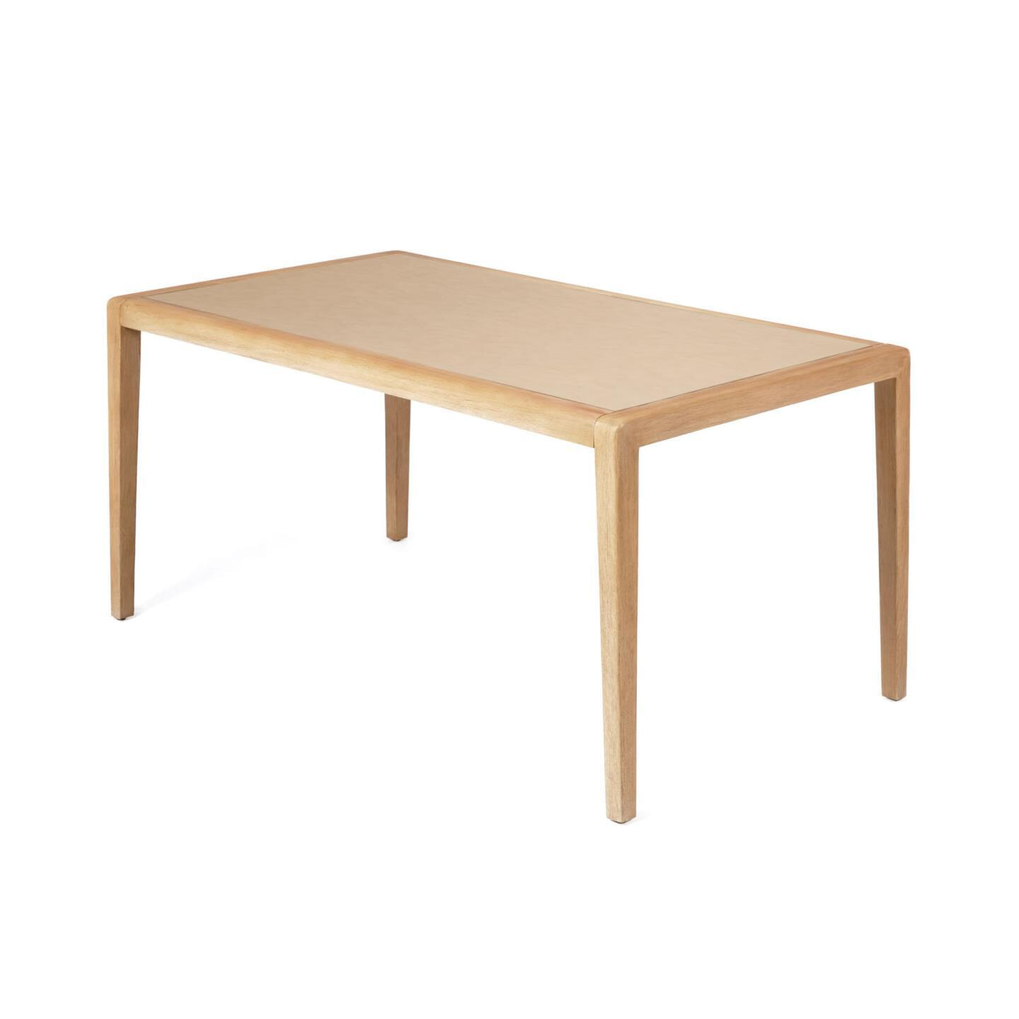 Kave Home Eettafel Better Massief Acacia / Polycement - Beige