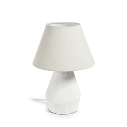 Kave Home Tafellamp 'Noara' Magnesium, kleur Wit