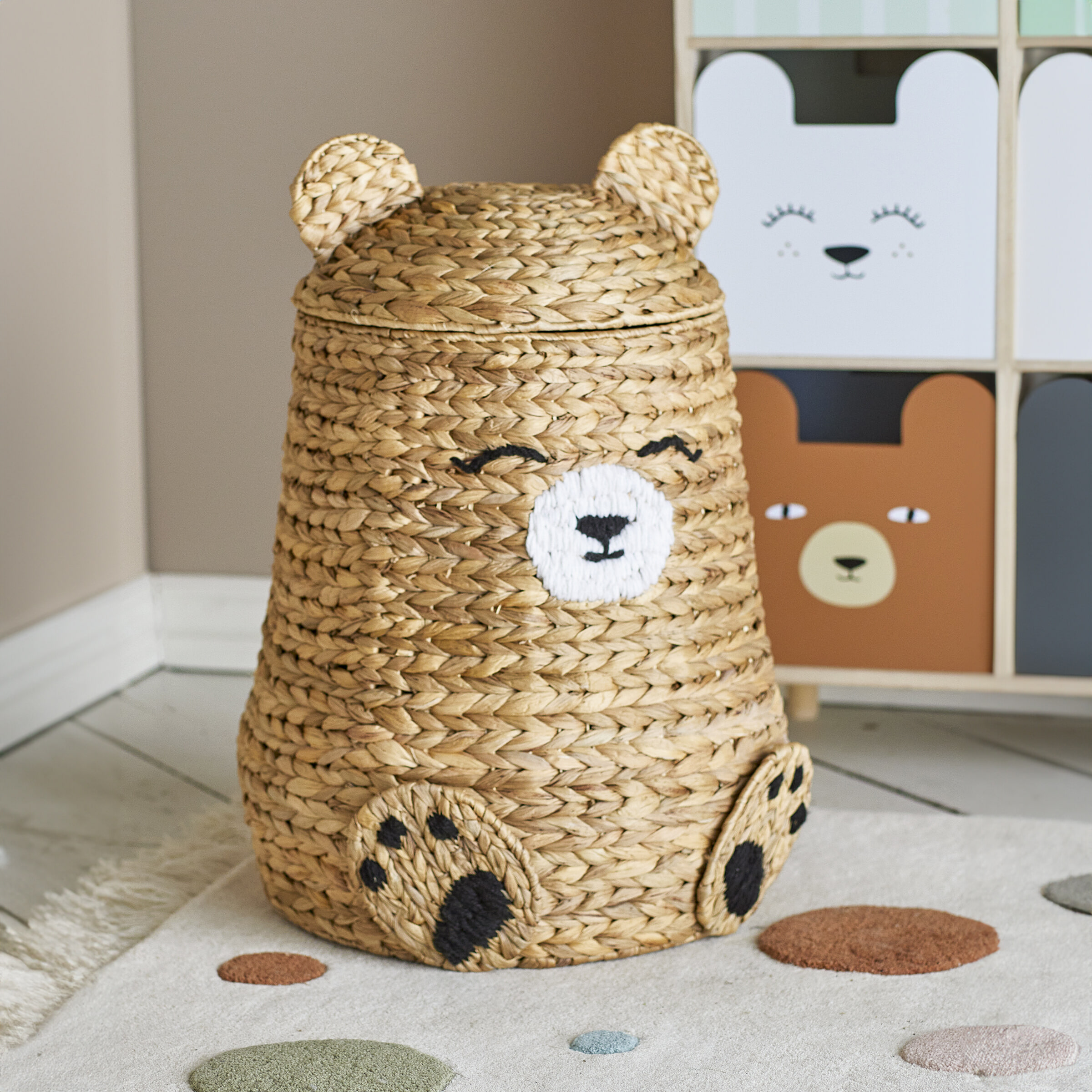 Bloomingville MINI Mand Timone Beer, 57cm hoog - Naturel