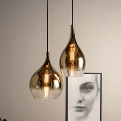 Leitmotiv Hanglamp 'Drup' ø26cm, kleur Goud