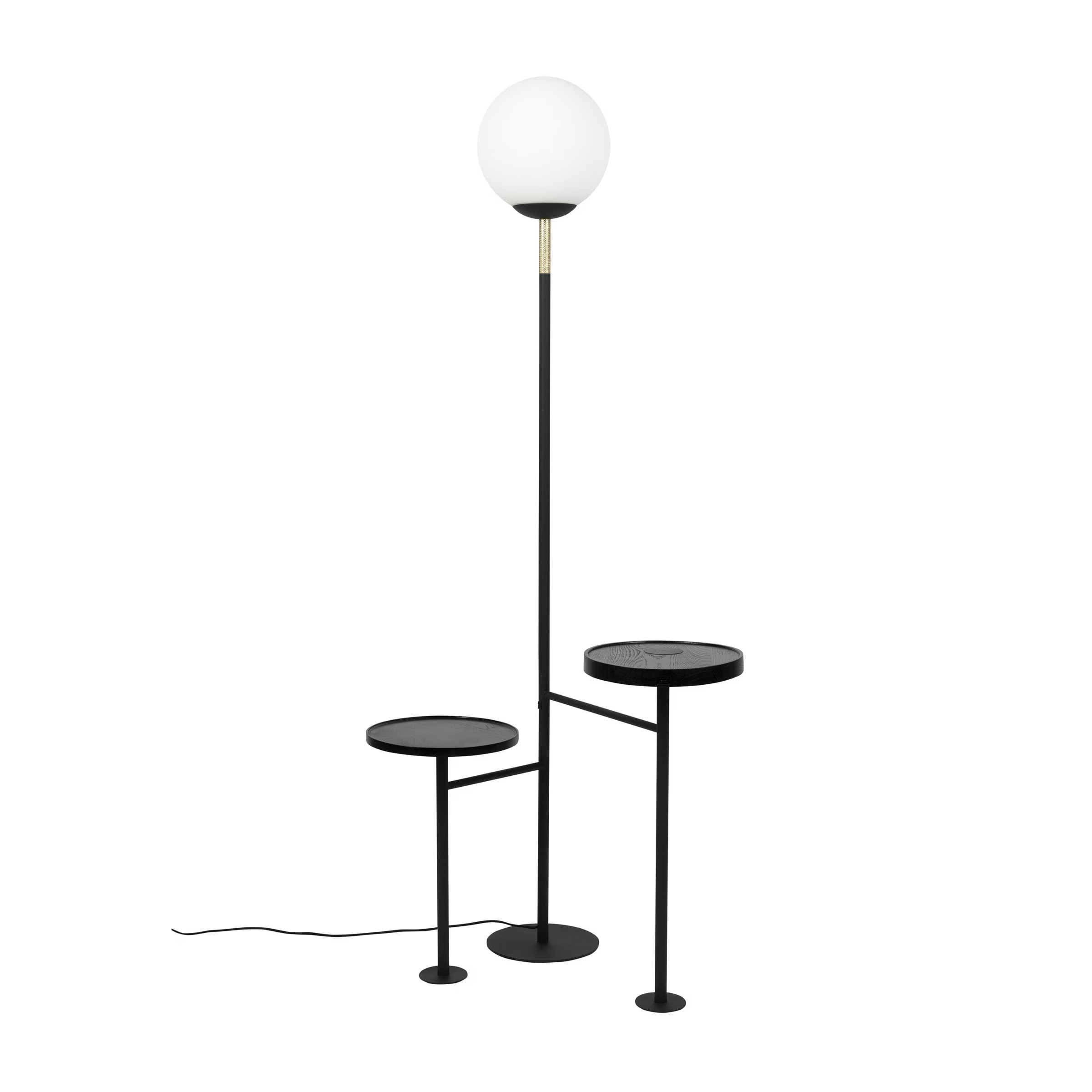 Zuiver Vloerlamp Orion Met oplaadpunt, 163cm hoog - Wit