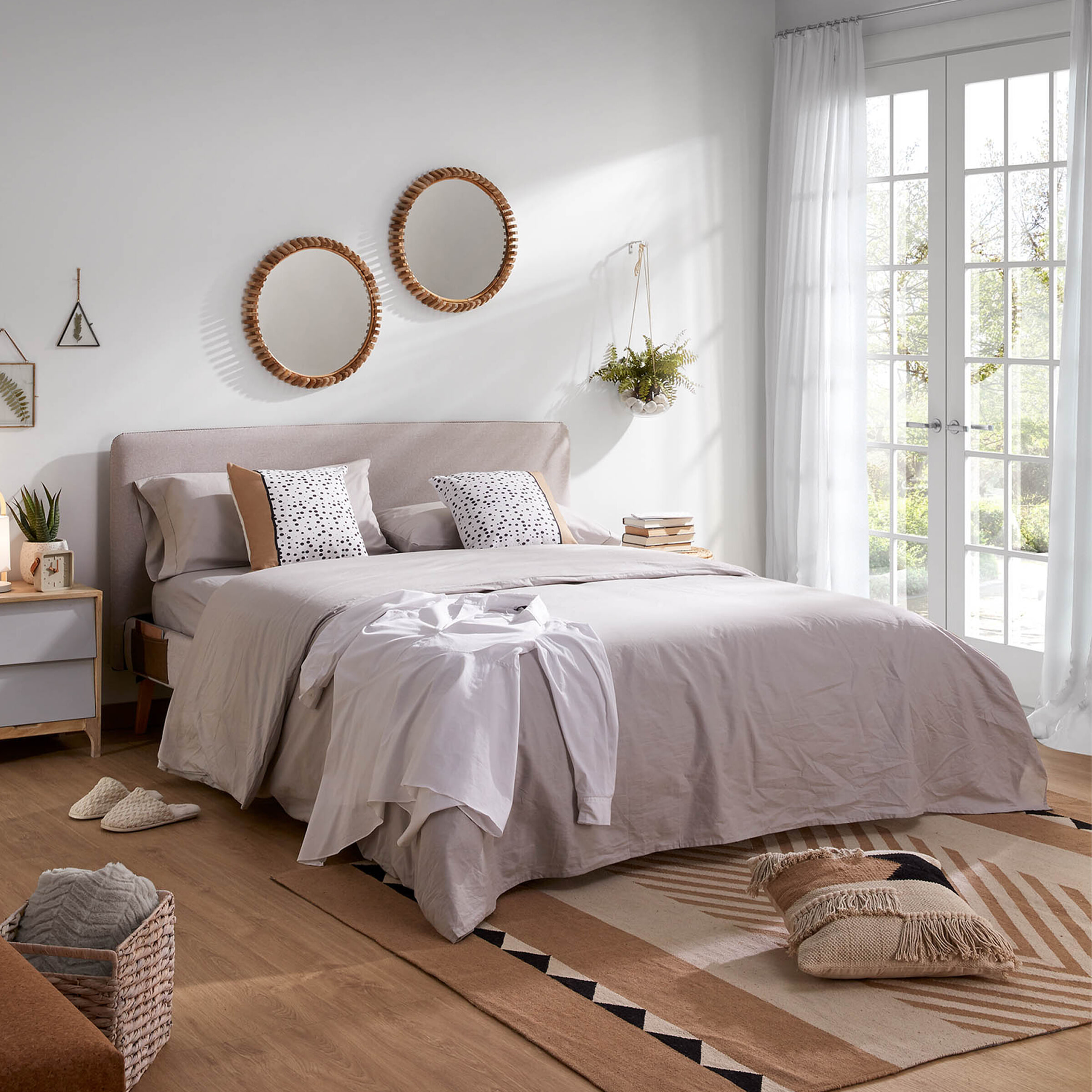 Kave Home Bed 'Dyla' kleur Beige