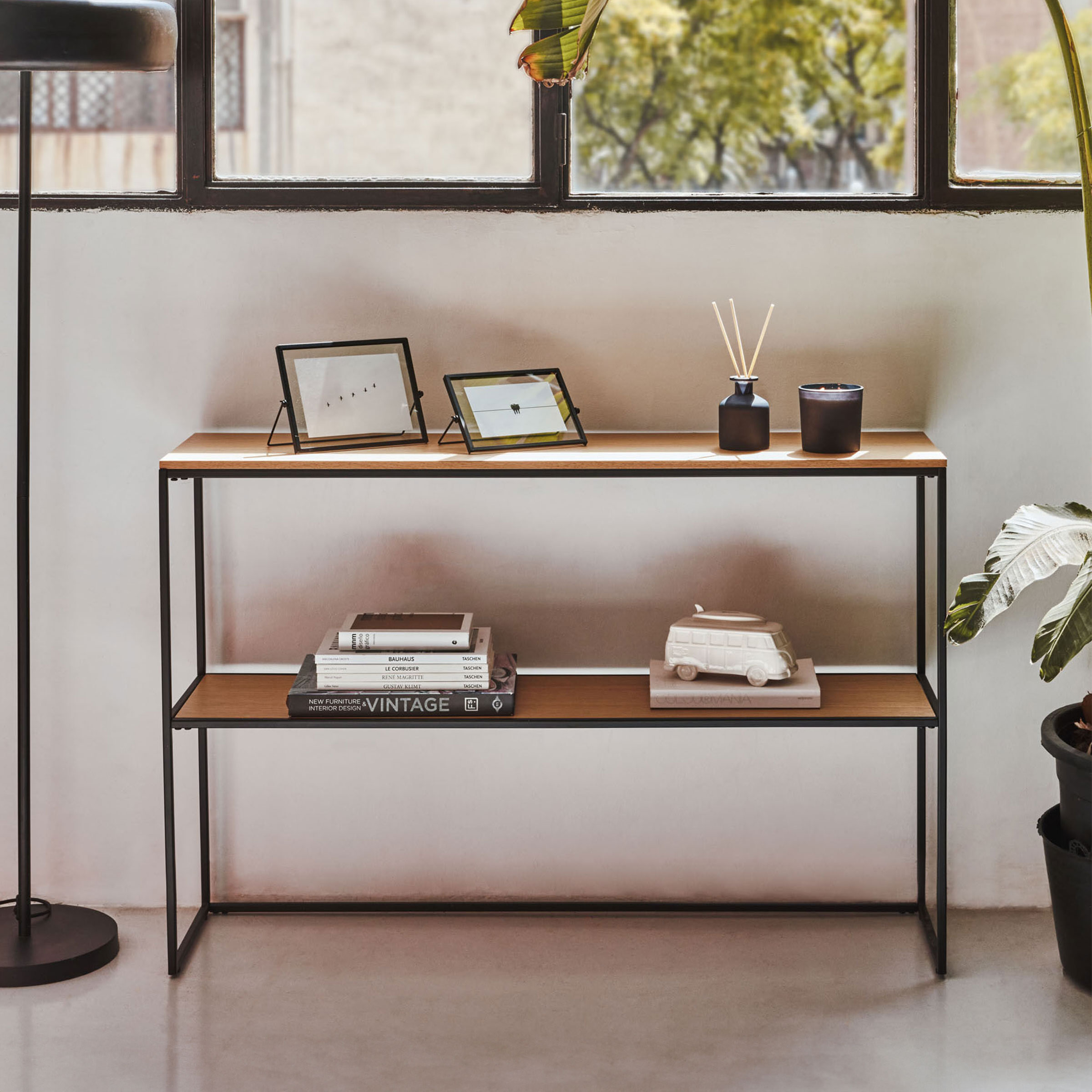 Kave Home Sidetable 'Yoana' Eikenhout, 120cm