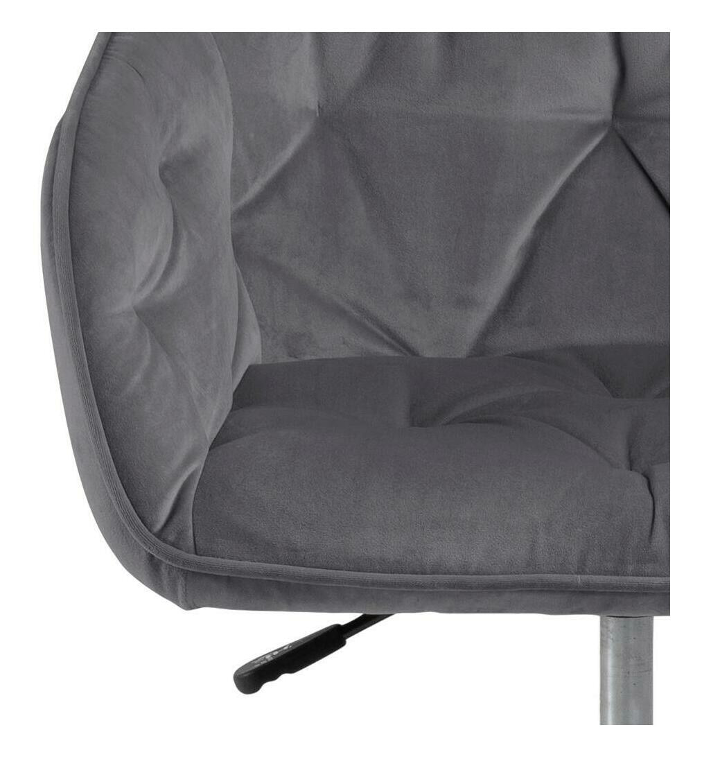 Bendt Bureaustoel 'Loren' Velvet, kleur Dark Grey