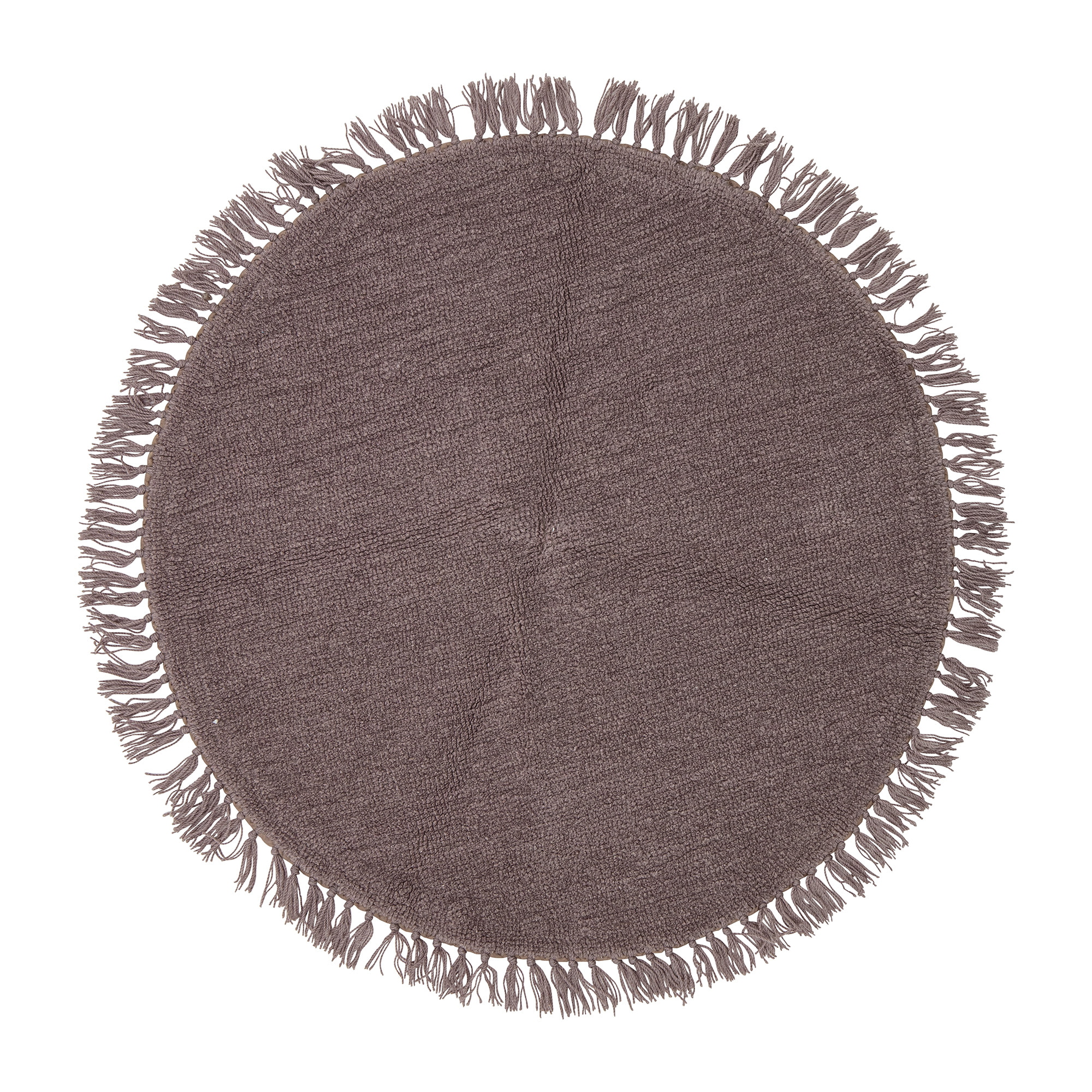 Bloomingville Rond Vloerkleed Lenea Wol, 110cm - Paars