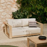 Kave Home 2-zits Loungebank 'Ambra' Acaciahout