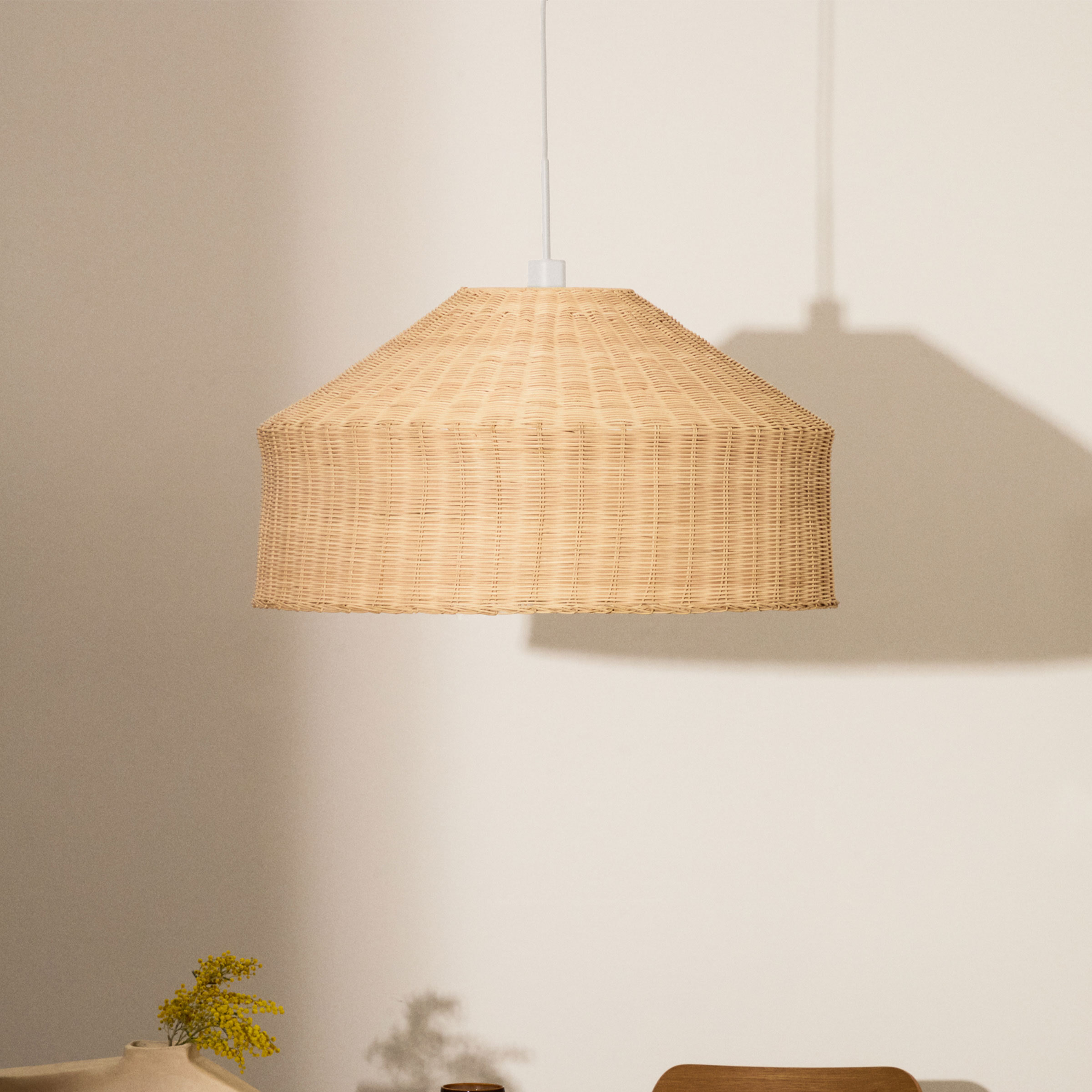 Kave Home Lampenkap 'Ennia' Rotan, 65m