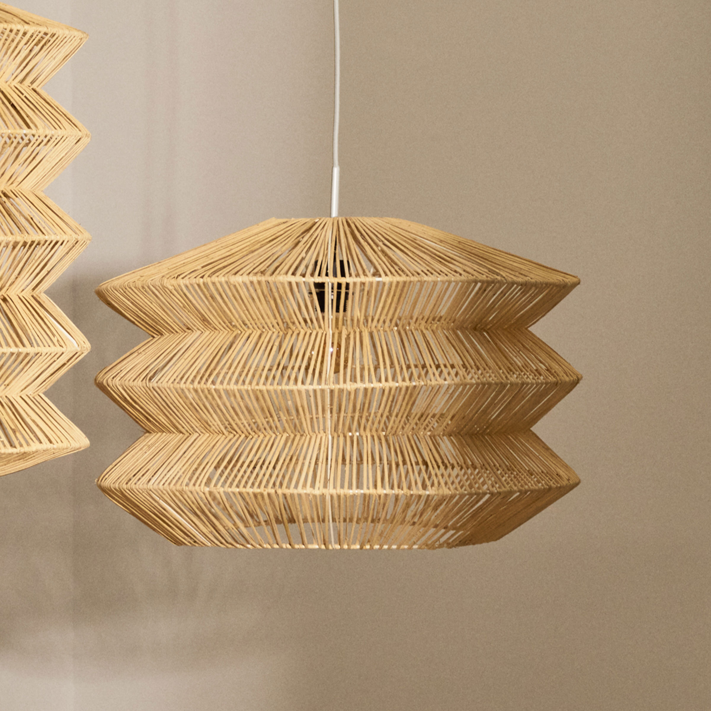 Kave Home Lampenkap Dakit Rotan, 60cm - Naturel