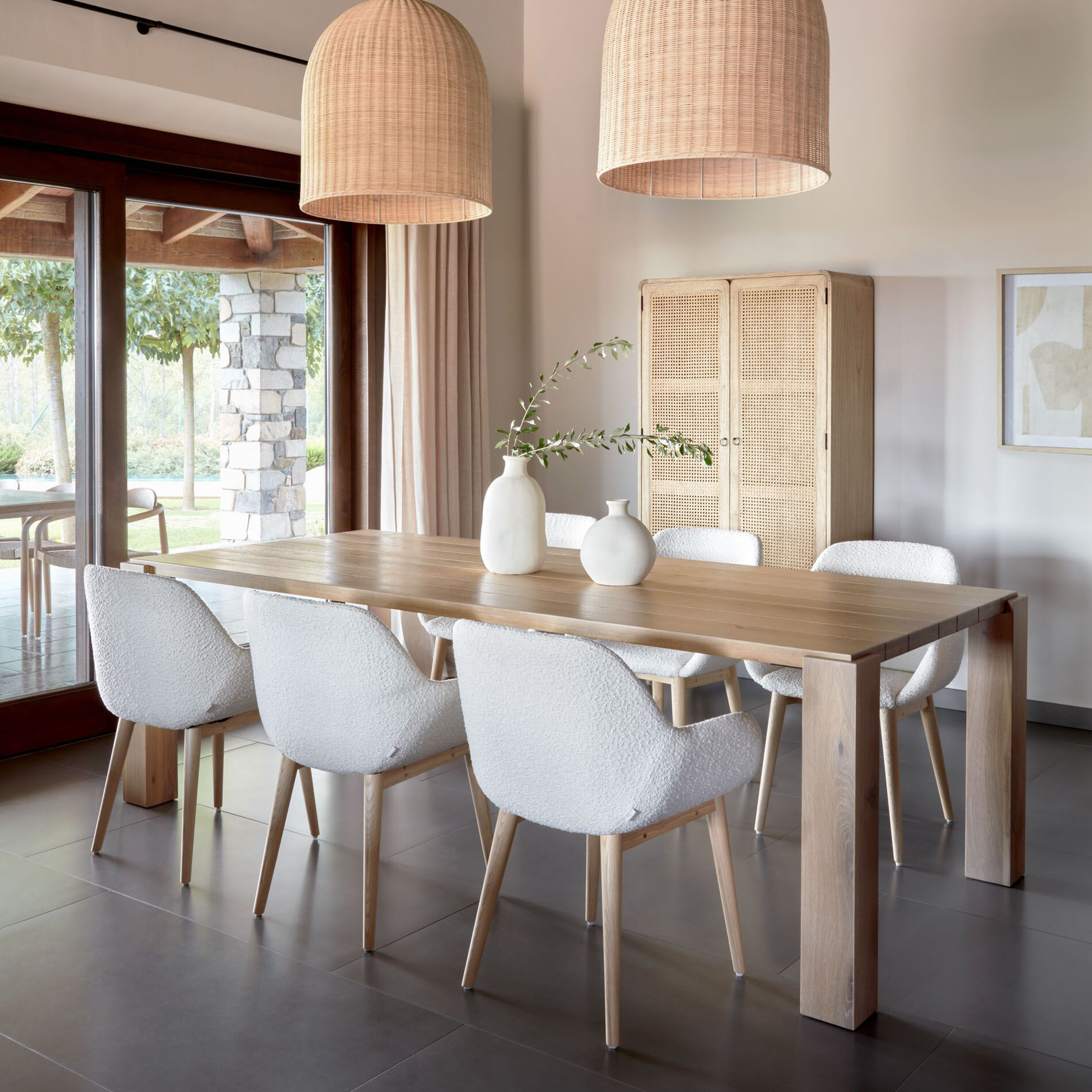 Kave Home Eettafel 'Deyanira' Eiken, 200 x 100cm