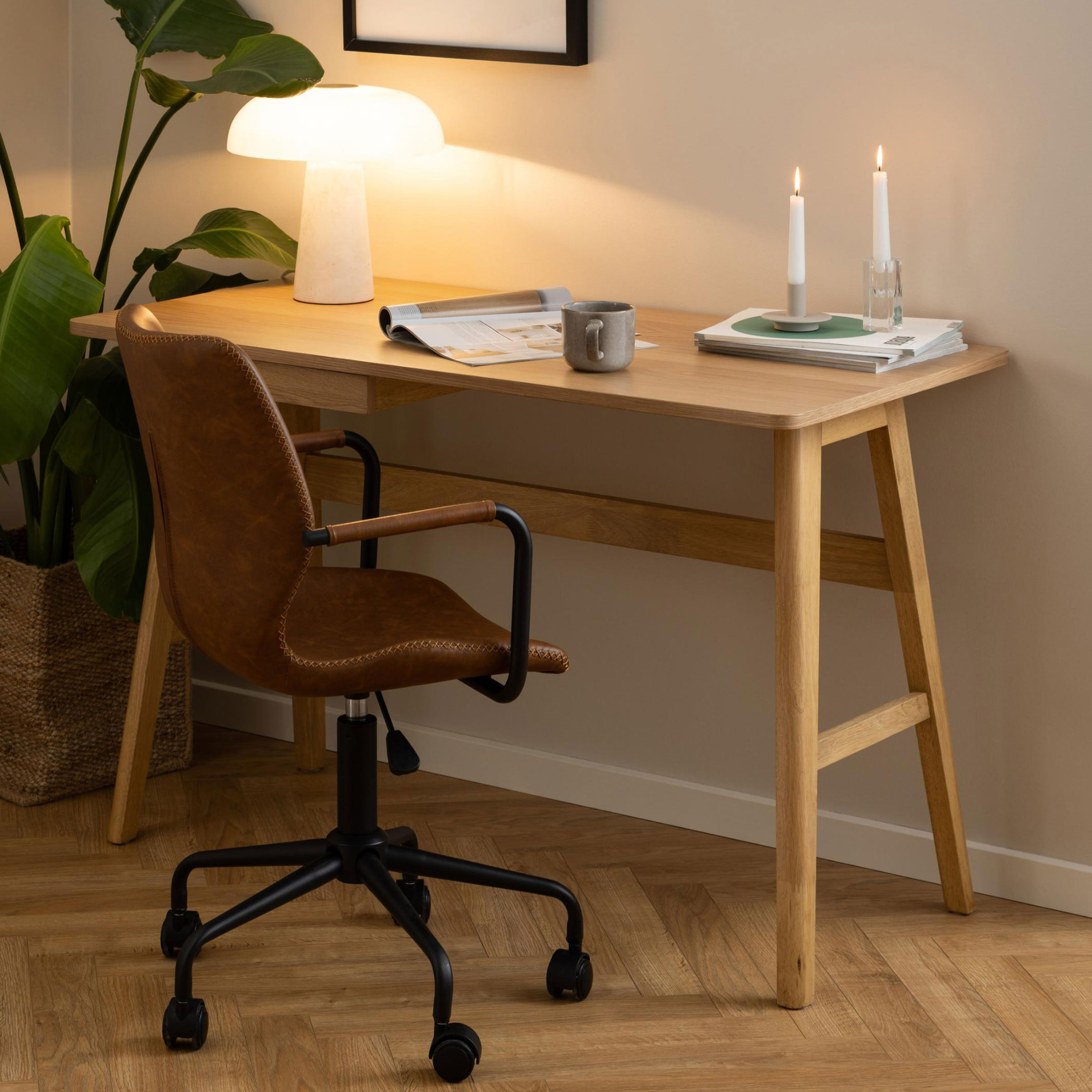 Bendt Bureau Bashar Eiken, 120 x 60cm - Naturel