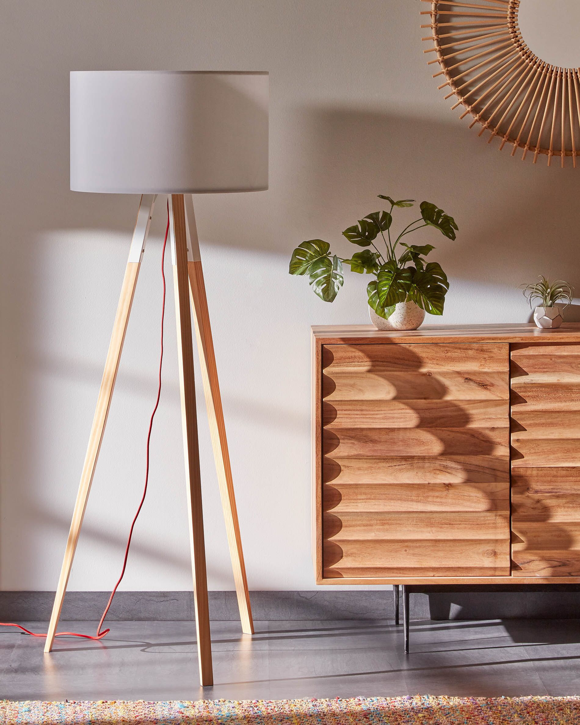 Kave Home Vloerlamp 'Iguazu' kleur Wit
