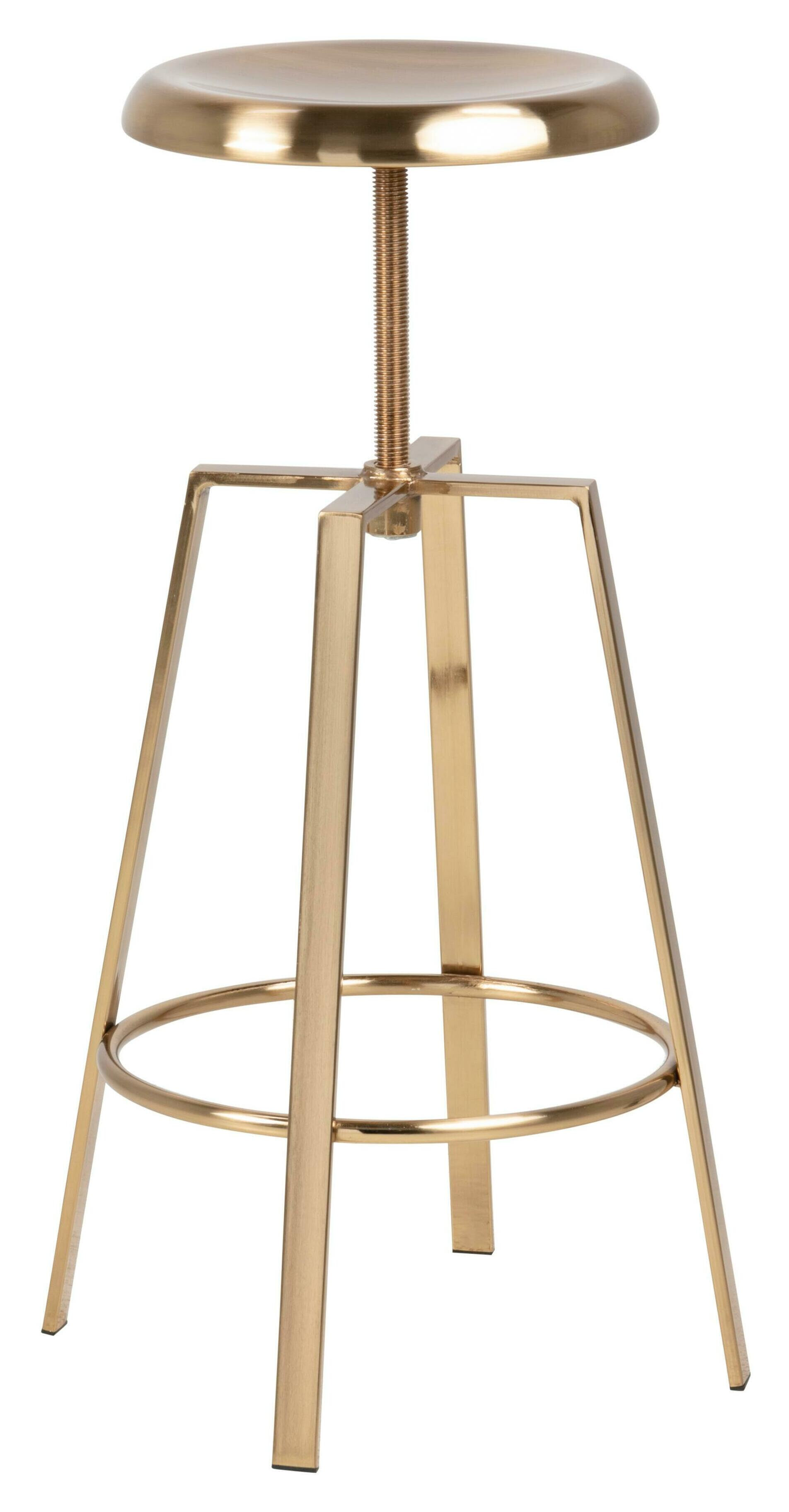 Bendt Barkruk 'Ella' Brass (zithoogte 67-87cm)