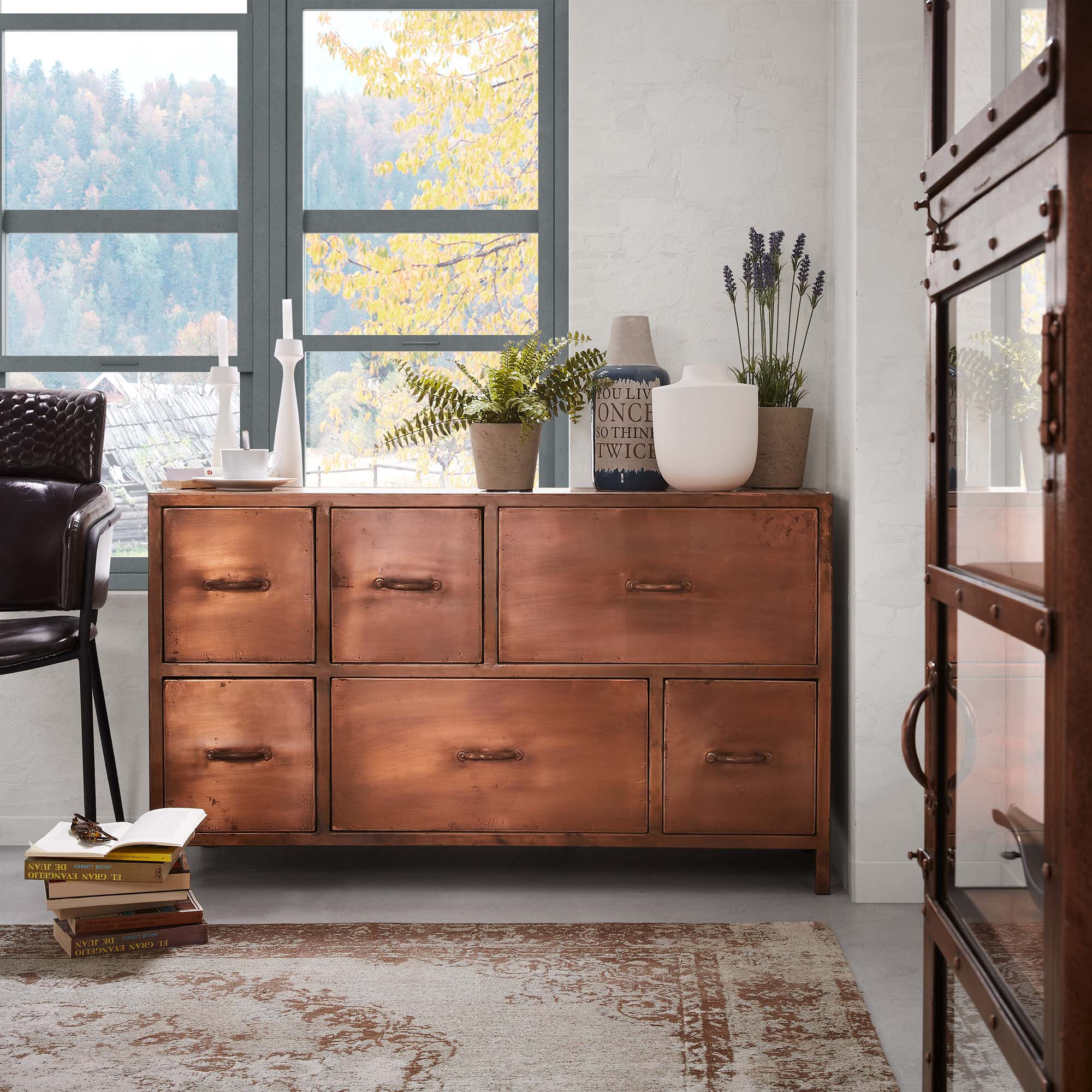 Kave Home Plantenpot 'Low' Set van 3 stuks