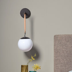 Kave Home Wandlamp 'Monteiro', kleur Zwart