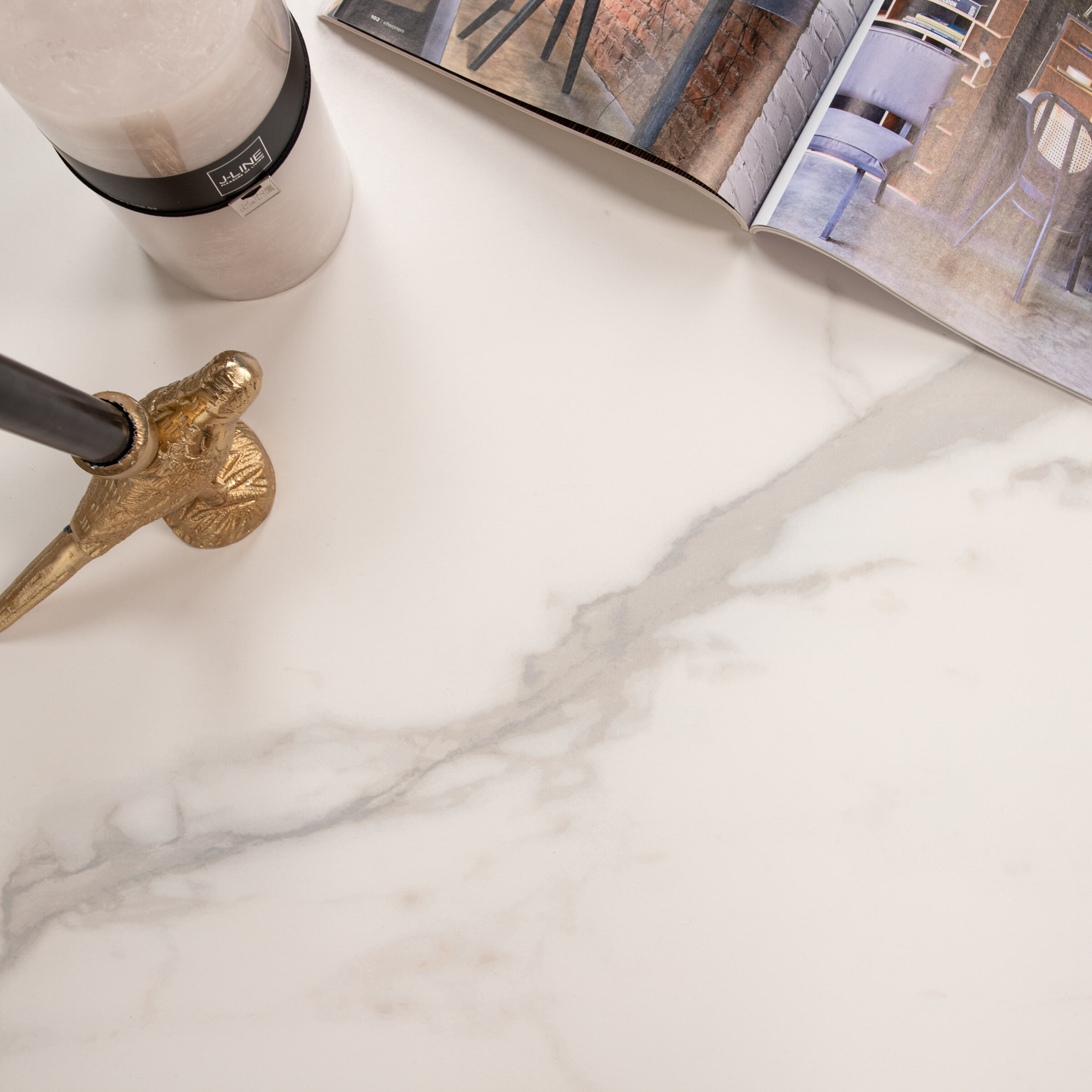 Sohome Salontafel 'Parker' Set van 2 stuks, Keramiek met marmerlook, kleur Wit