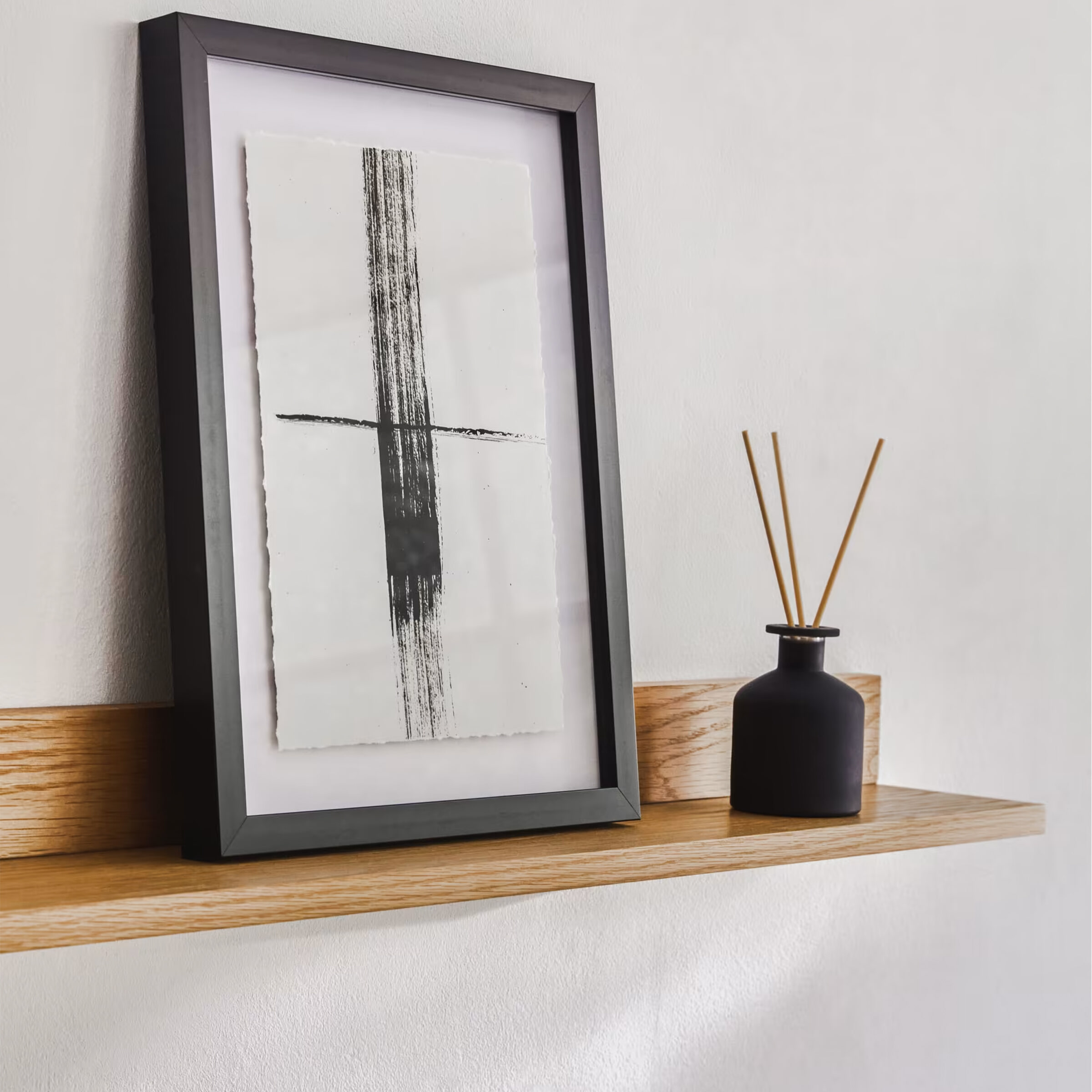 Kave Home Wandplank 'Abilen' Eiken, 80cm, kleur Naturel