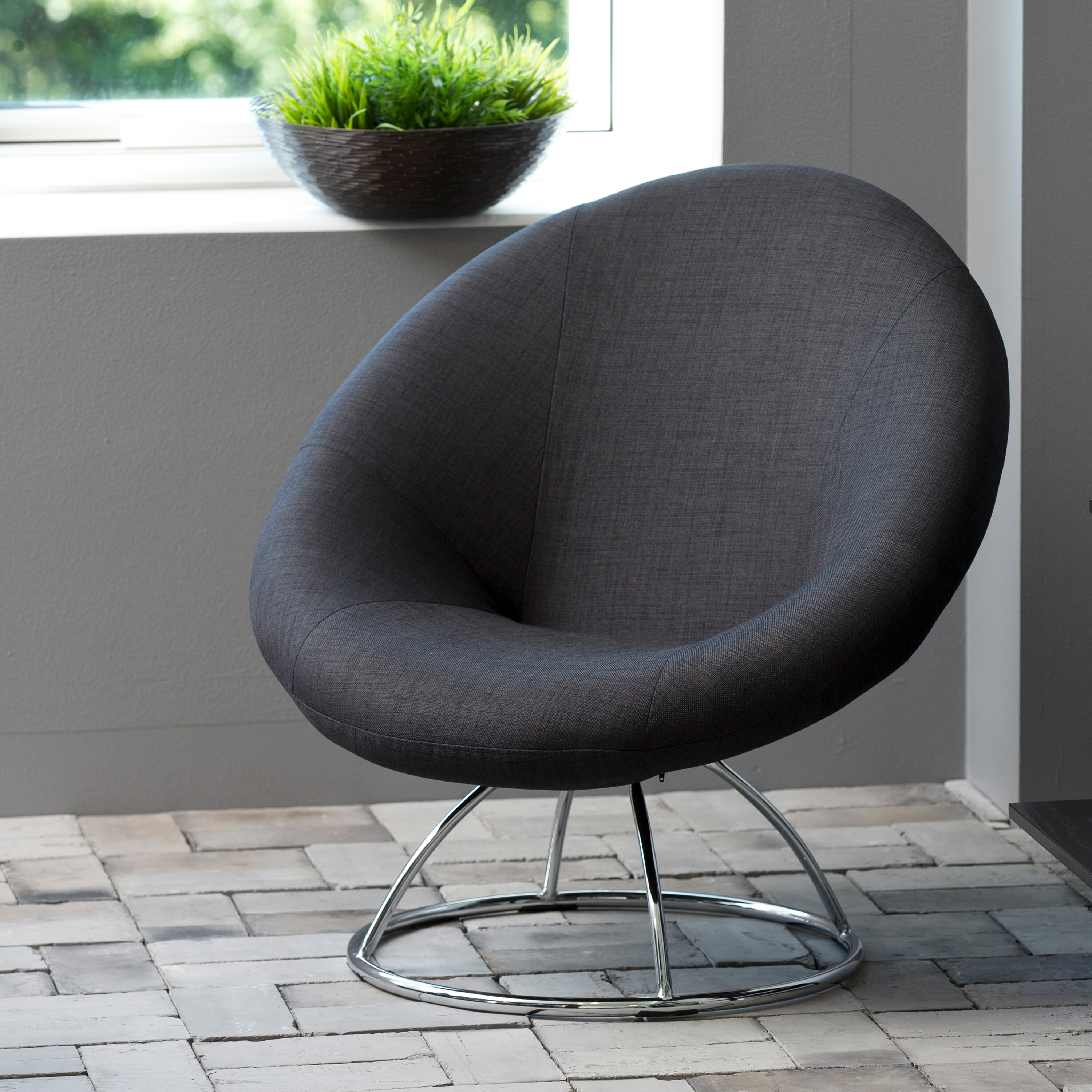 Bendt Fauteuil 'Wilhelm' kleur donkergrijs