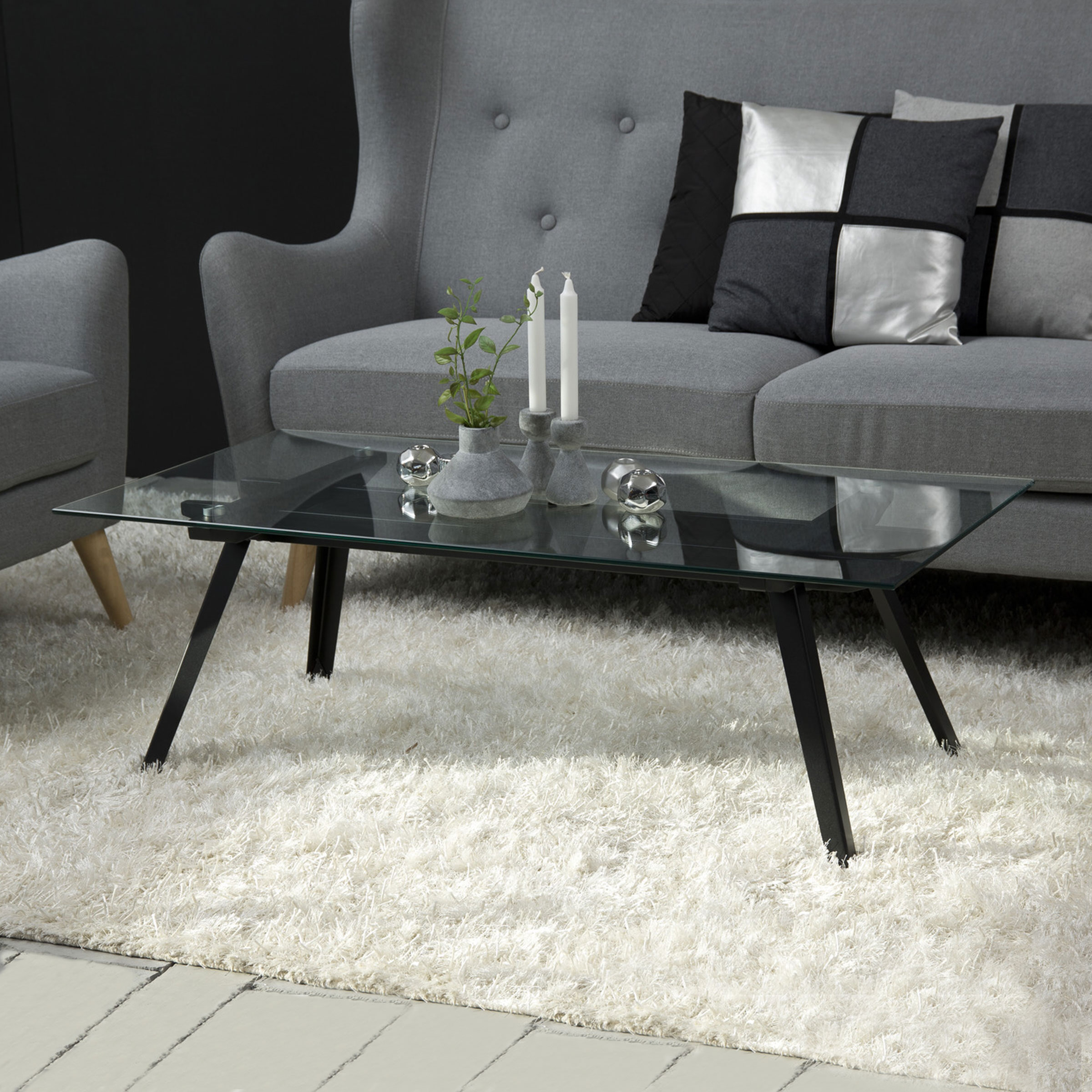 Bendt Glazen Salontafel 'Gitte' 120 x 60cm Bendt Glazen Salontafel 'Gitte' 120 x 60cm