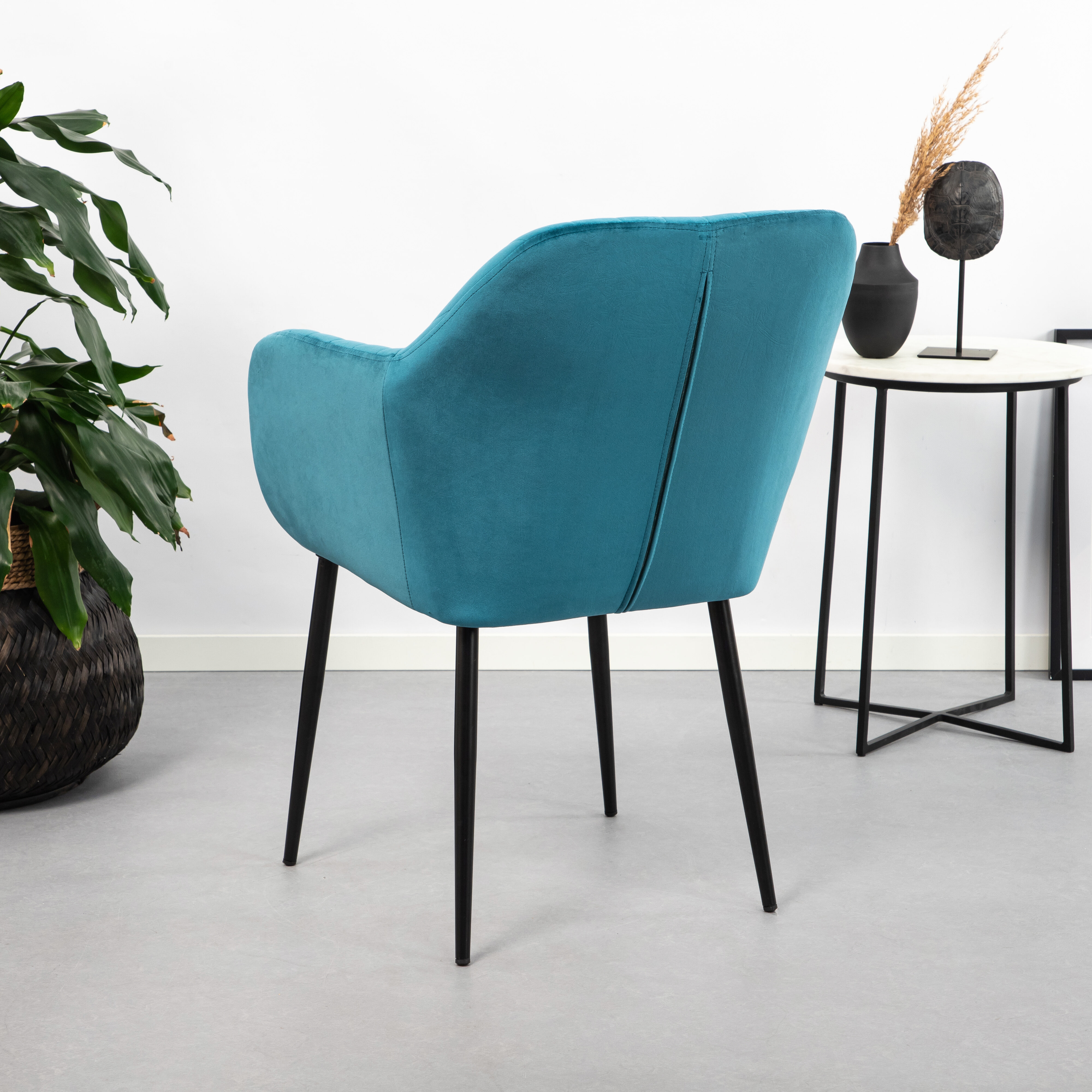 Sohome Eetkamerstoel 'Albin' Velvet, kleur Bottle Green
