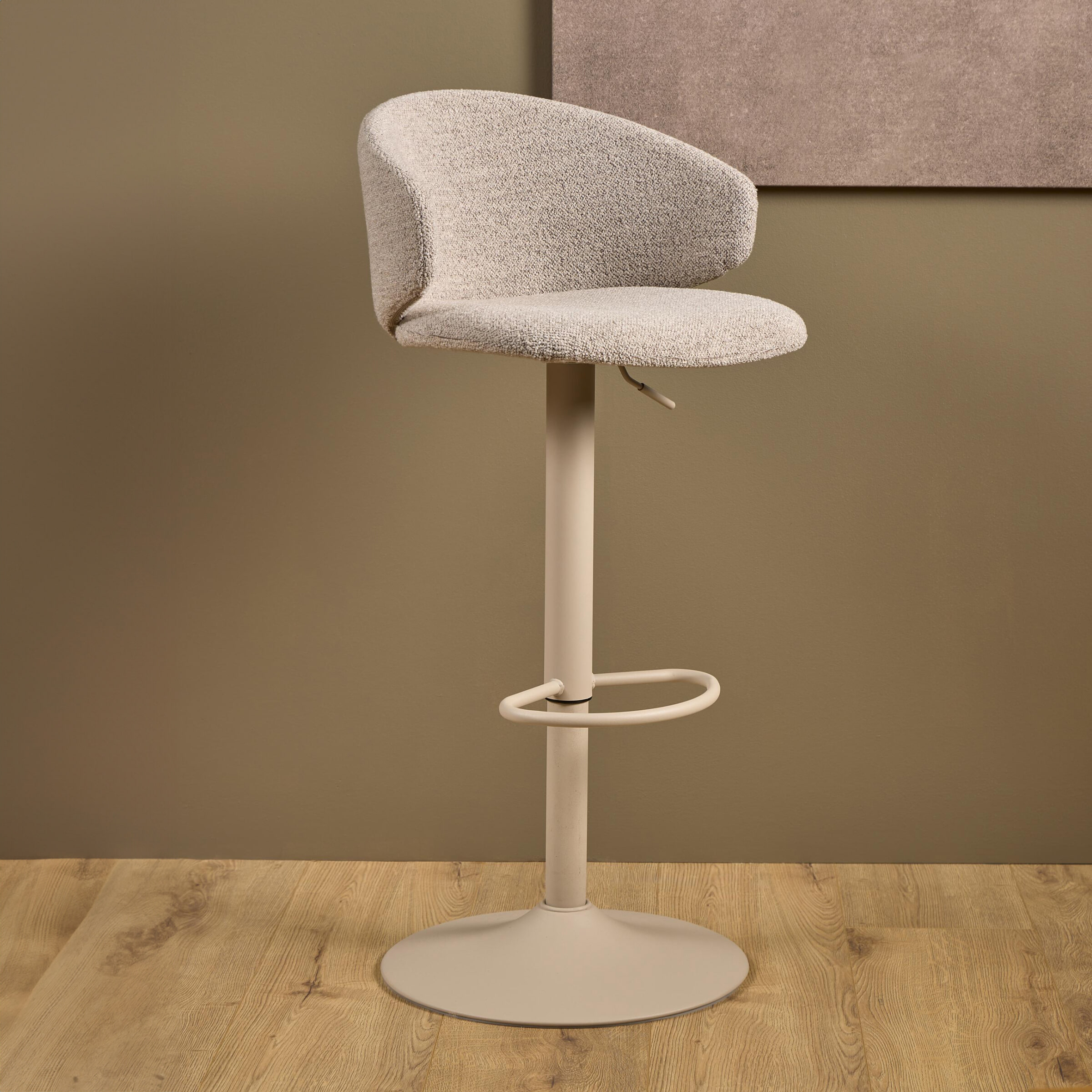 Bendt Barkruk Layla (zithoogte 61-82cm) - Beige