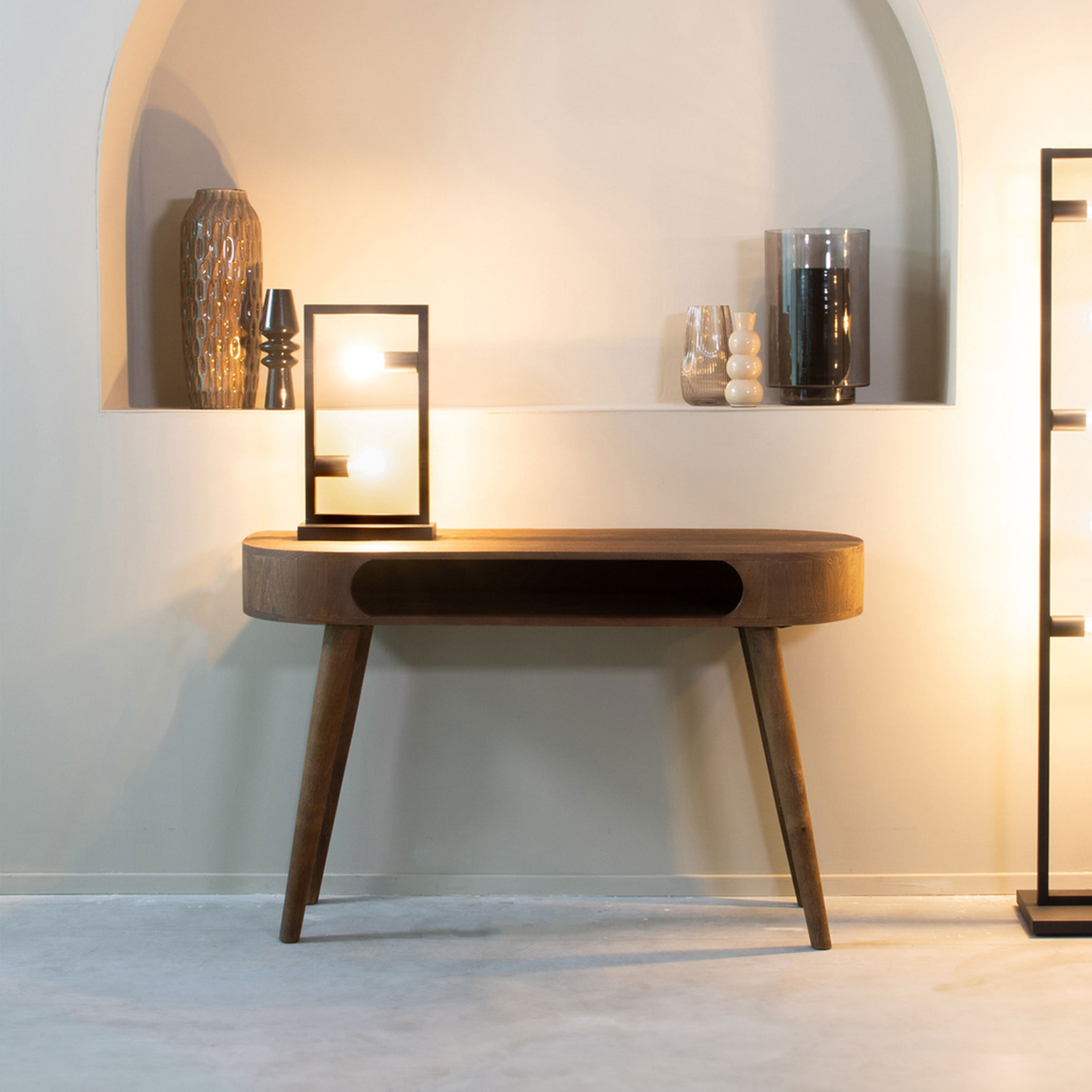 LABEL51 Bureau/Sidetable Bella Espresso Mangohout, 120cm
