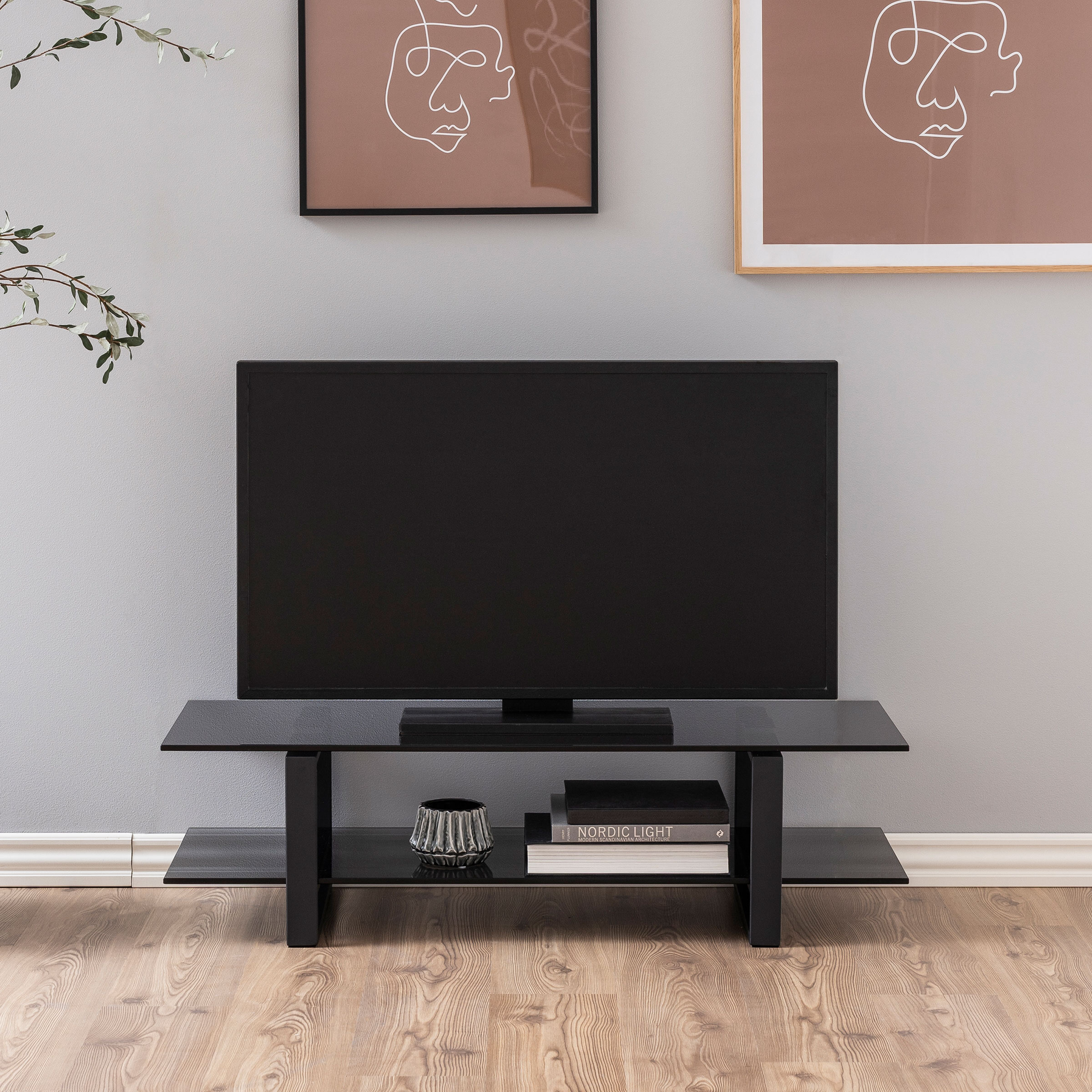Bendt TV-meubel 'Lone' 120cm, kleur Zwart