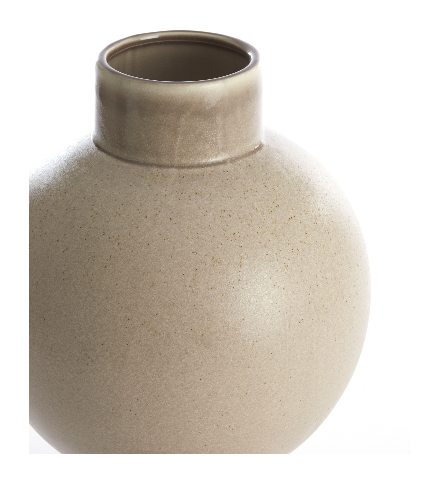 Light & Living Vaas 'Zelata' Keramiek, 38cm, kleur Zand