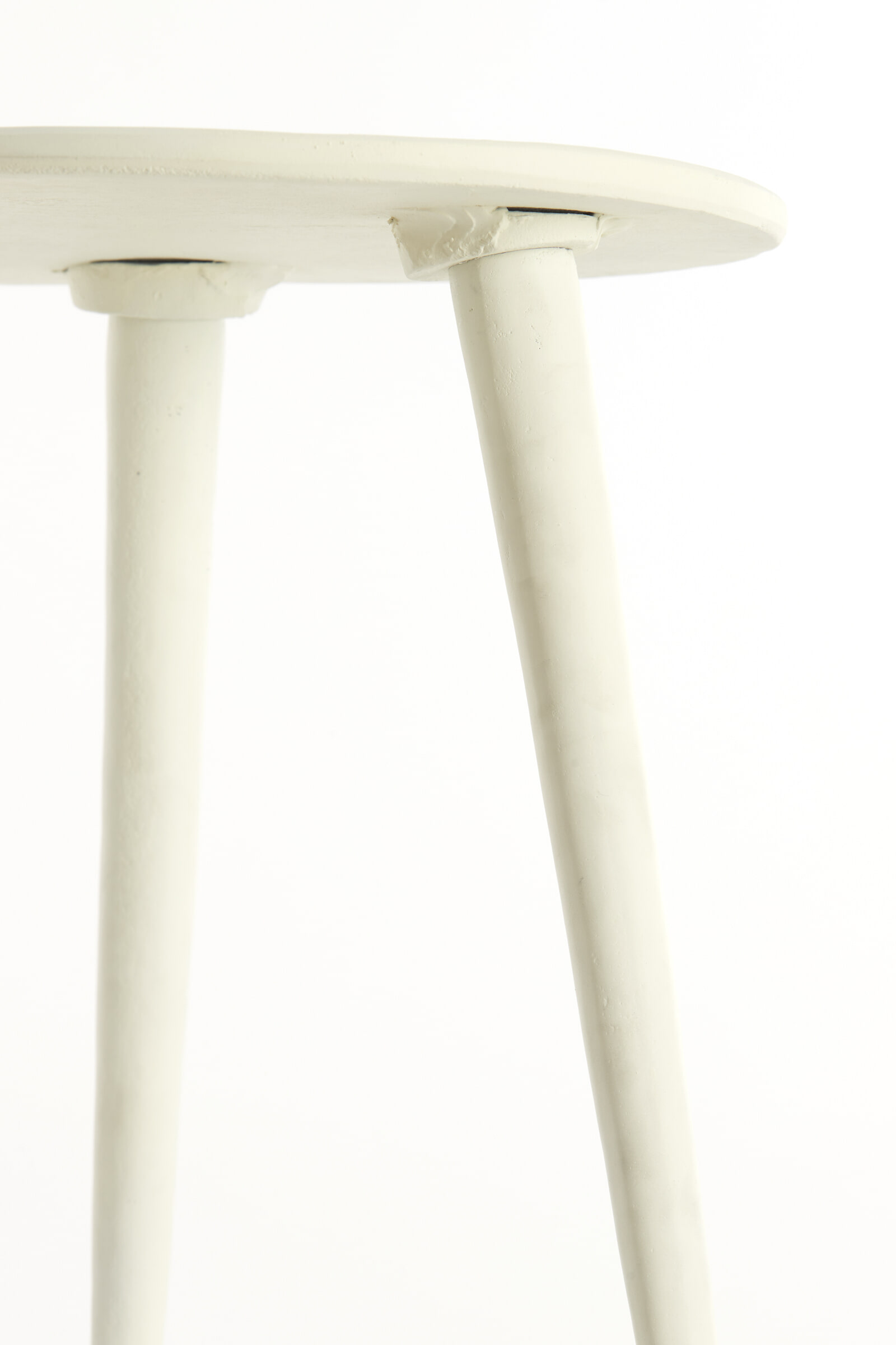 Light & Living Ronde Bijzettafel 'Babina' 36cm, kleur Crème