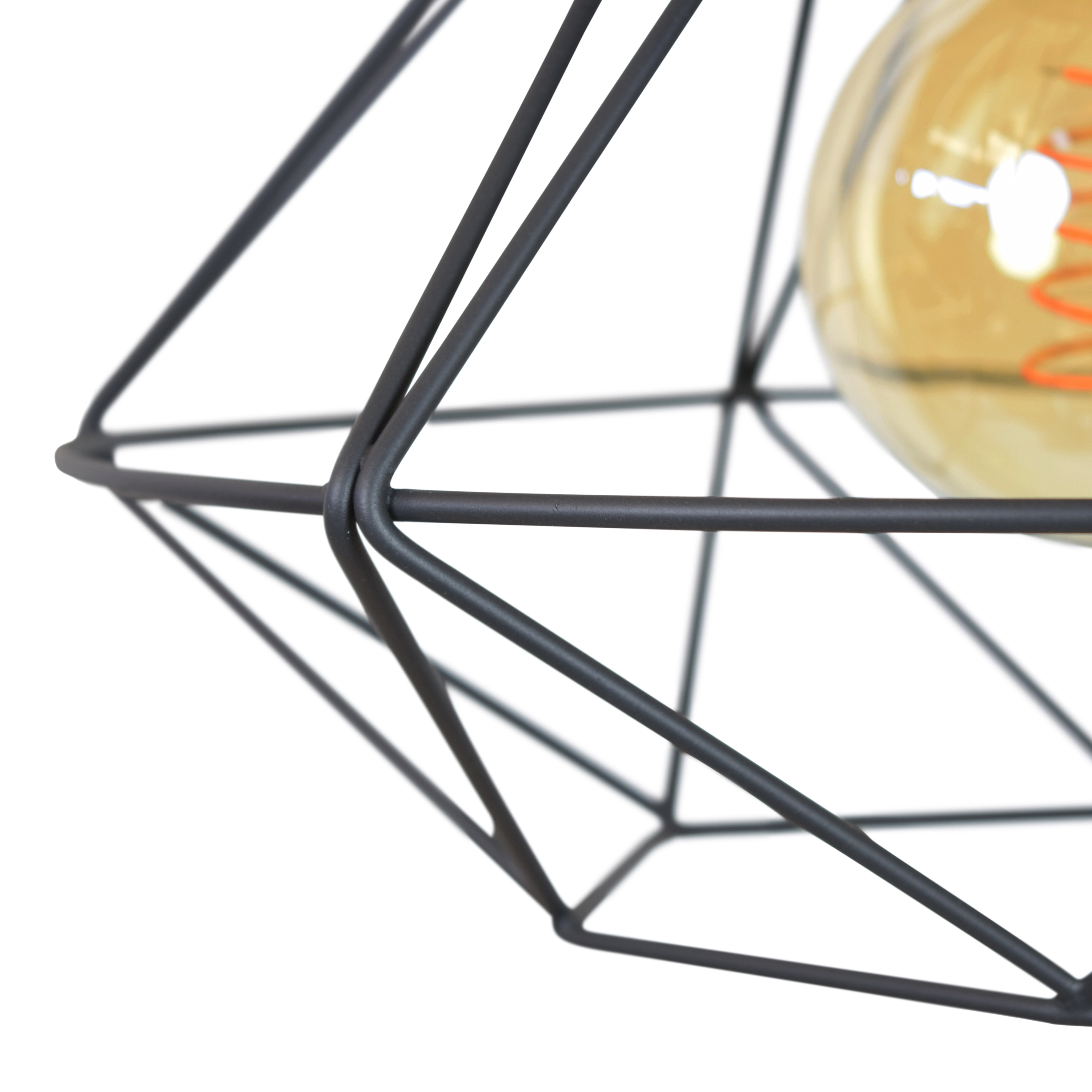 Urban Interiors Plafondlamp 'Wire' Ø33cm, kleur Vintage Black