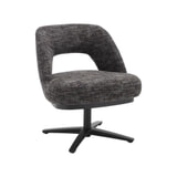 Tower Living Draaibare Eetkamerstoel 'Caldes' Lounge, kleur Blauw/Grijs