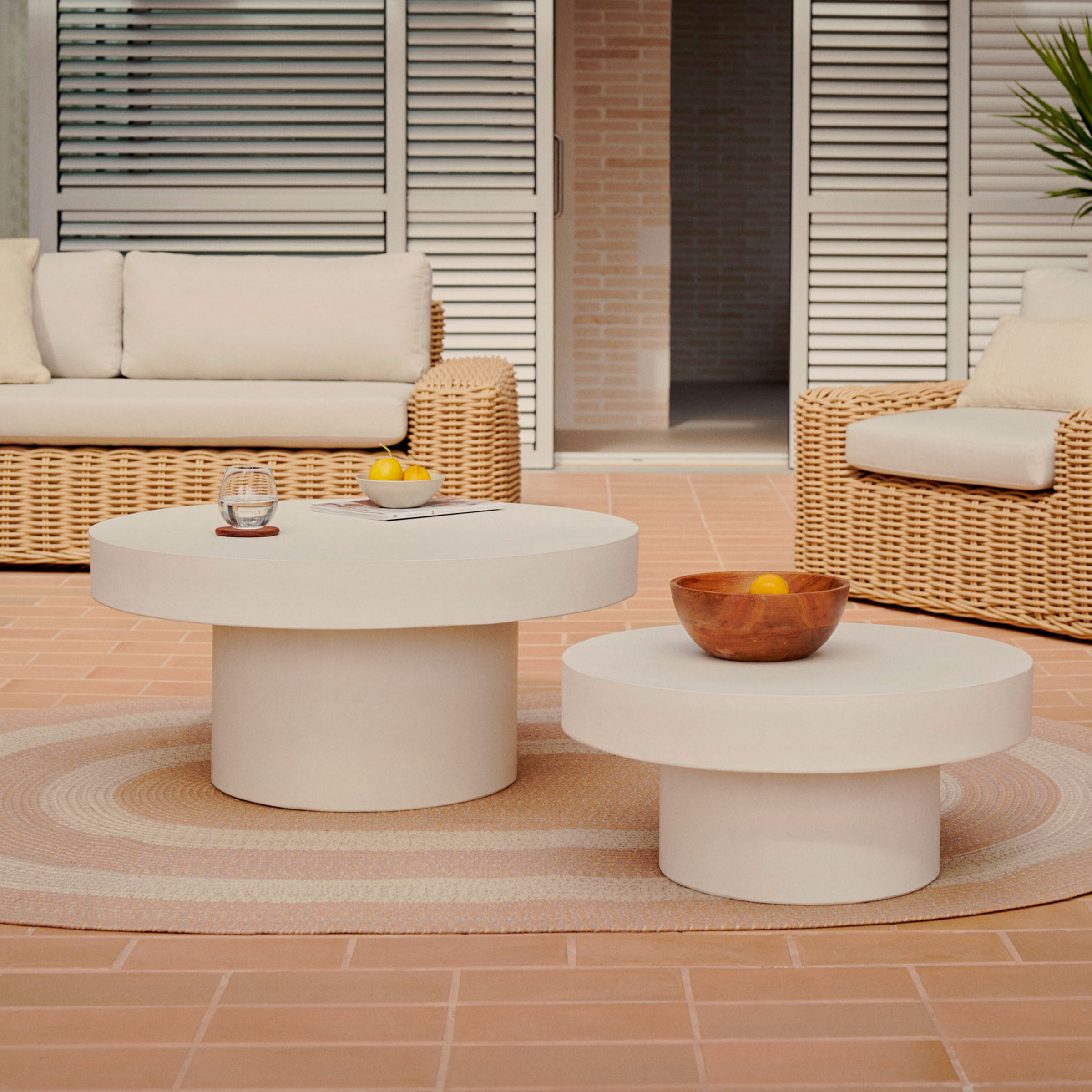 Kave Home Ronde Salontafel 'Aiguablava' Beton, 90cm