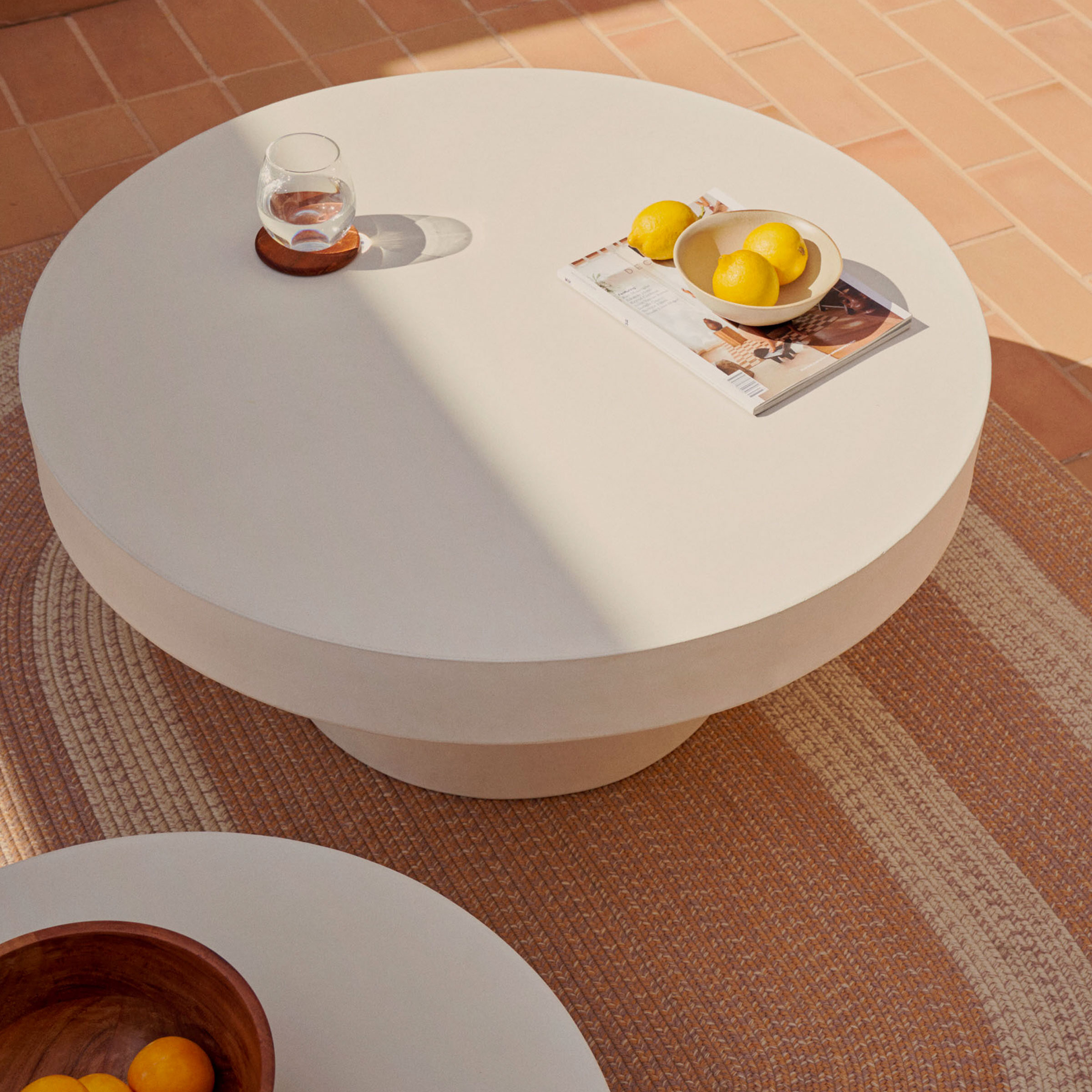 Kave Home Ronde Salontafel 'Aiguablava' Beton, 90cm