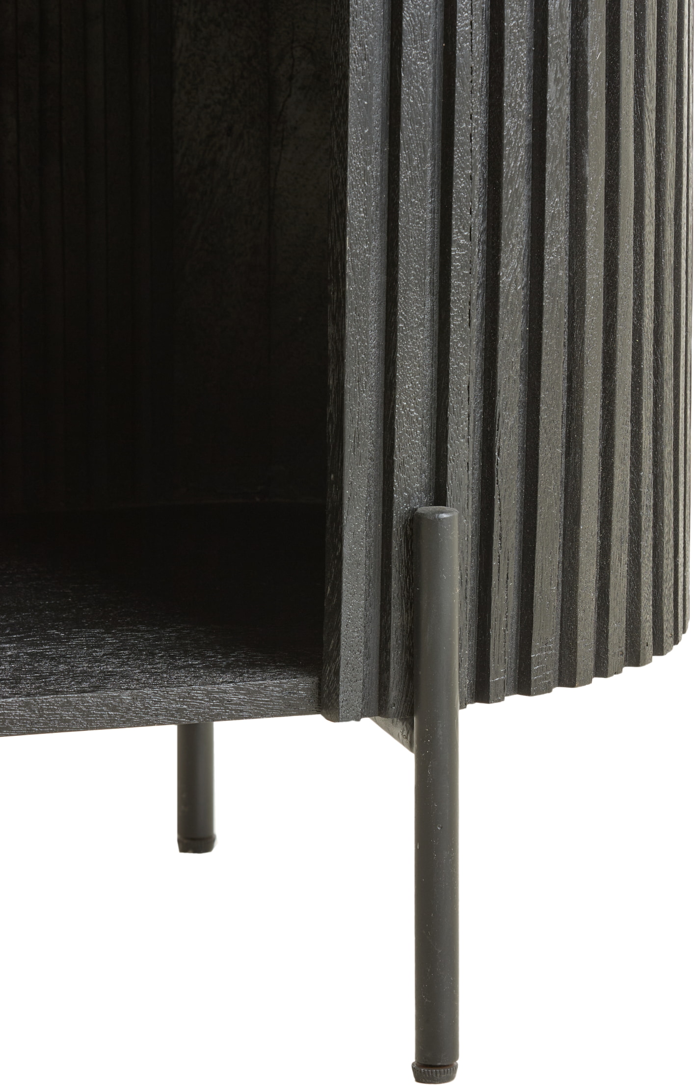 Light & Living Dressoir 'Dumosi' Mangohout, 100cm, kleur Mat Zwart