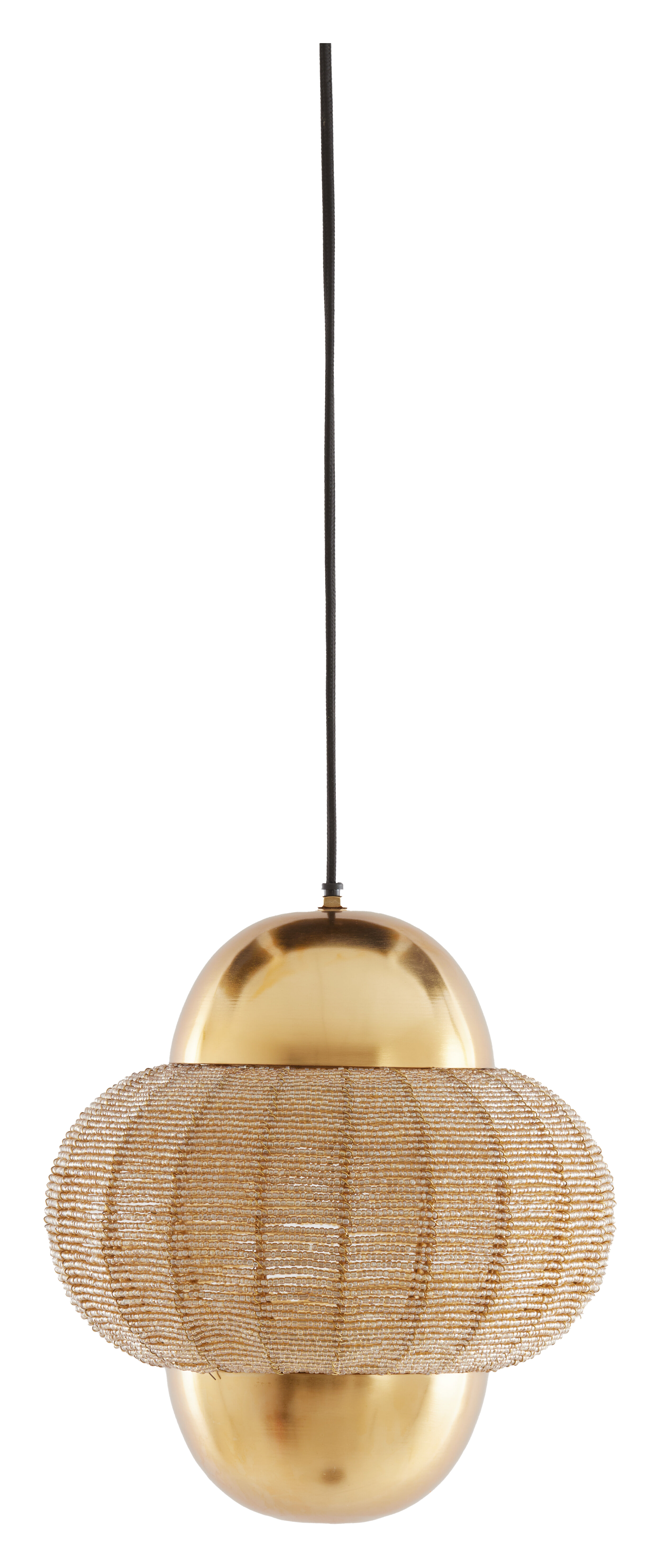 Light & Living Hanglamp Cetara Kralen, 26cm - Goud/Brons