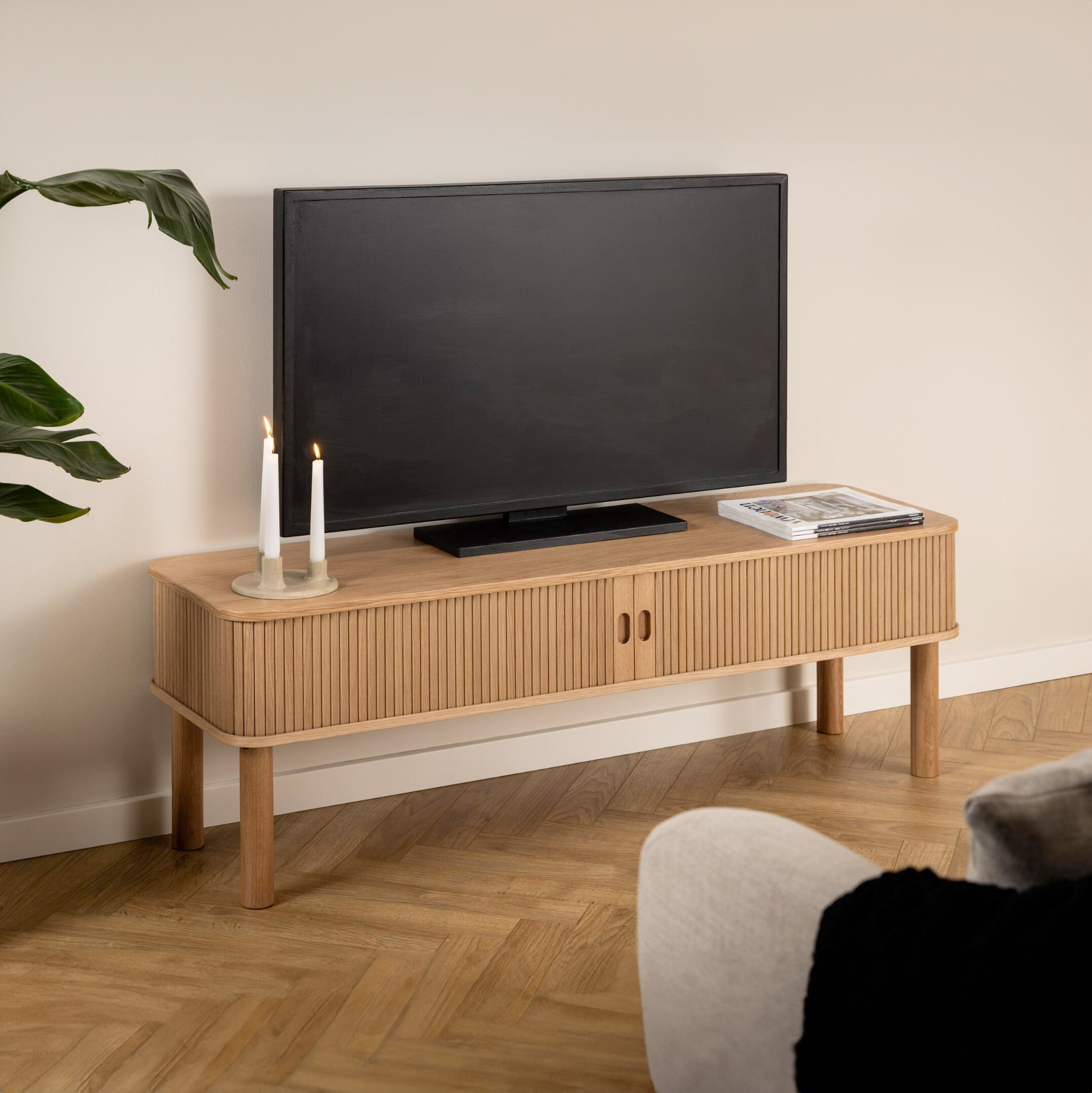 Bendt TV-meubel Alandria Eiken, 140cm - Naturel
