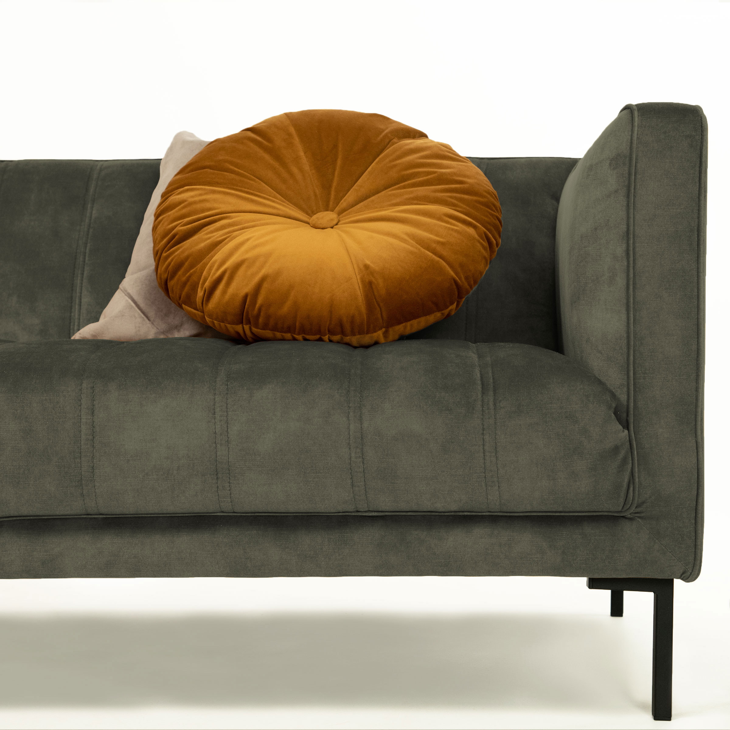 Sohome 3-zits Bank 'Alison' Velvet, kleur hunter