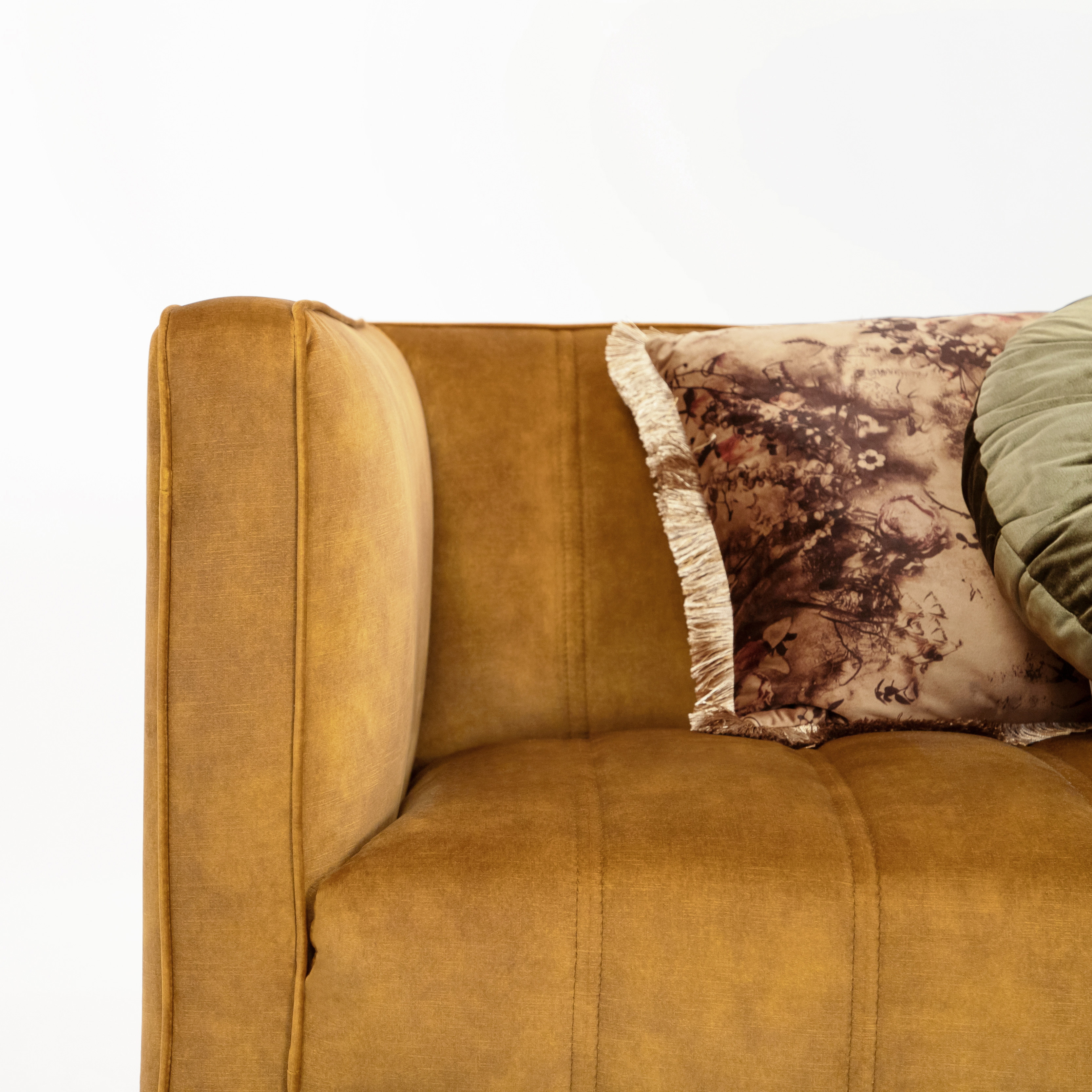 Sohome 3-zits Bank 'Alison' Velvet, kleur gold