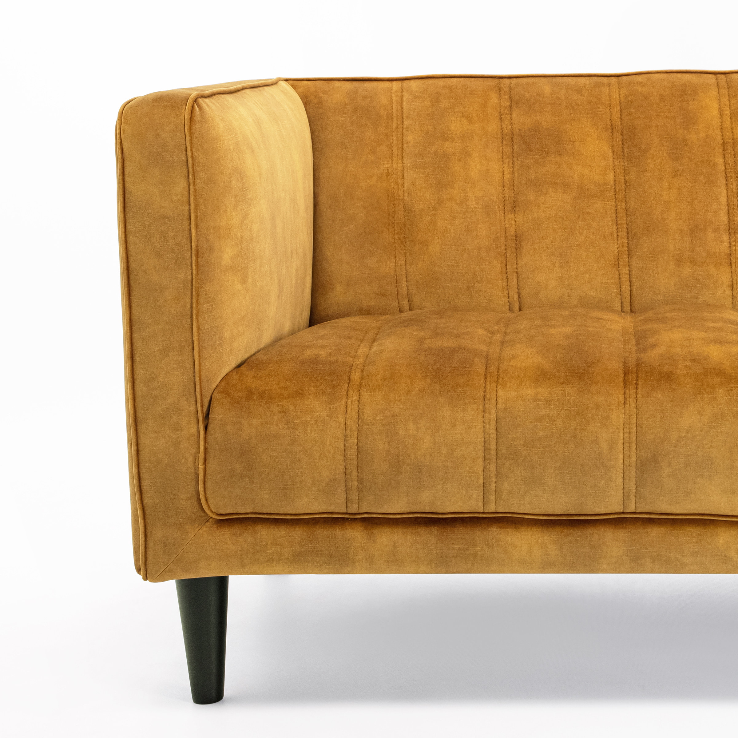 Sohome 5-zits Bank 'Alison' Velvet, kleur gold