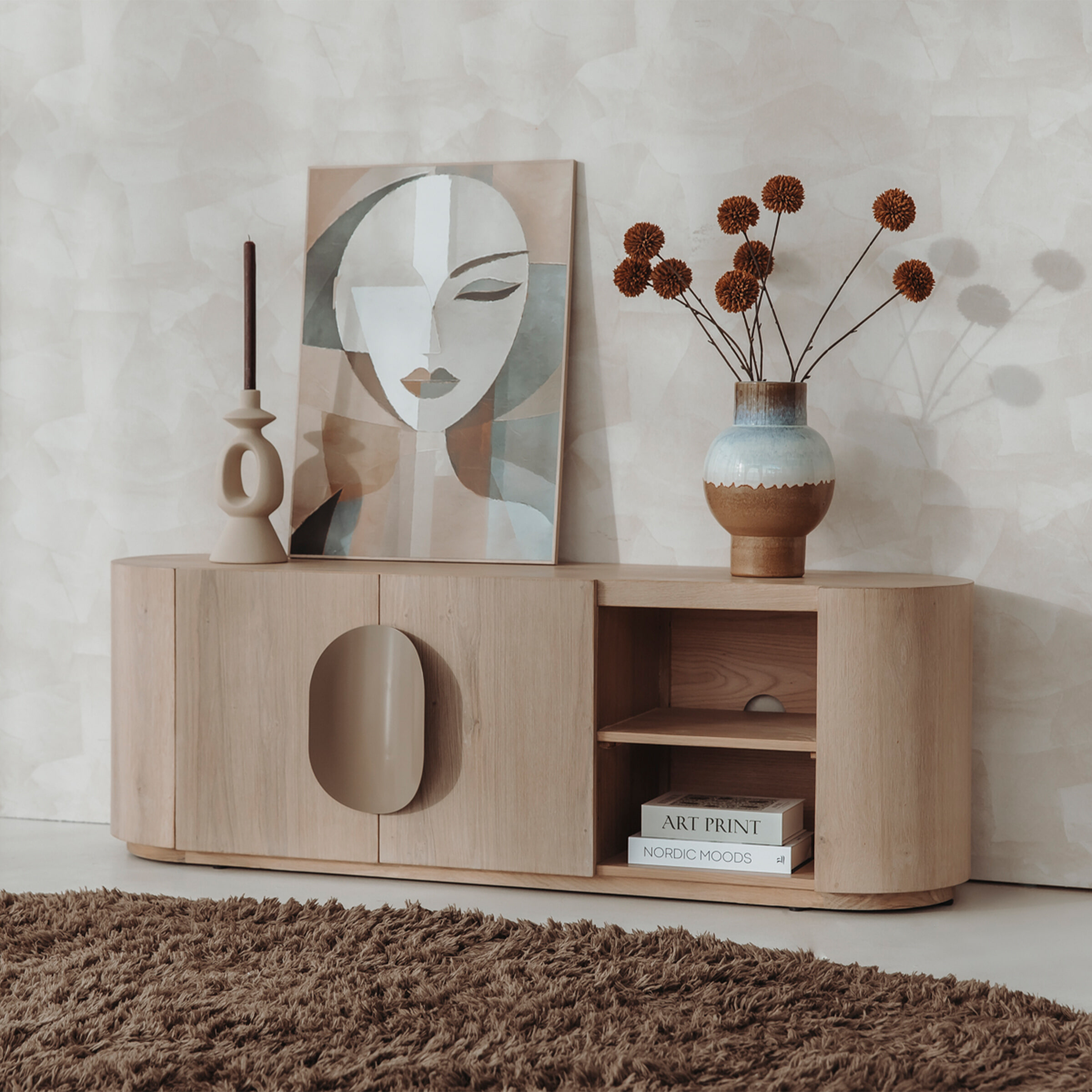 Tower Living TV-meubel 'Allure' Eiken, 150cm