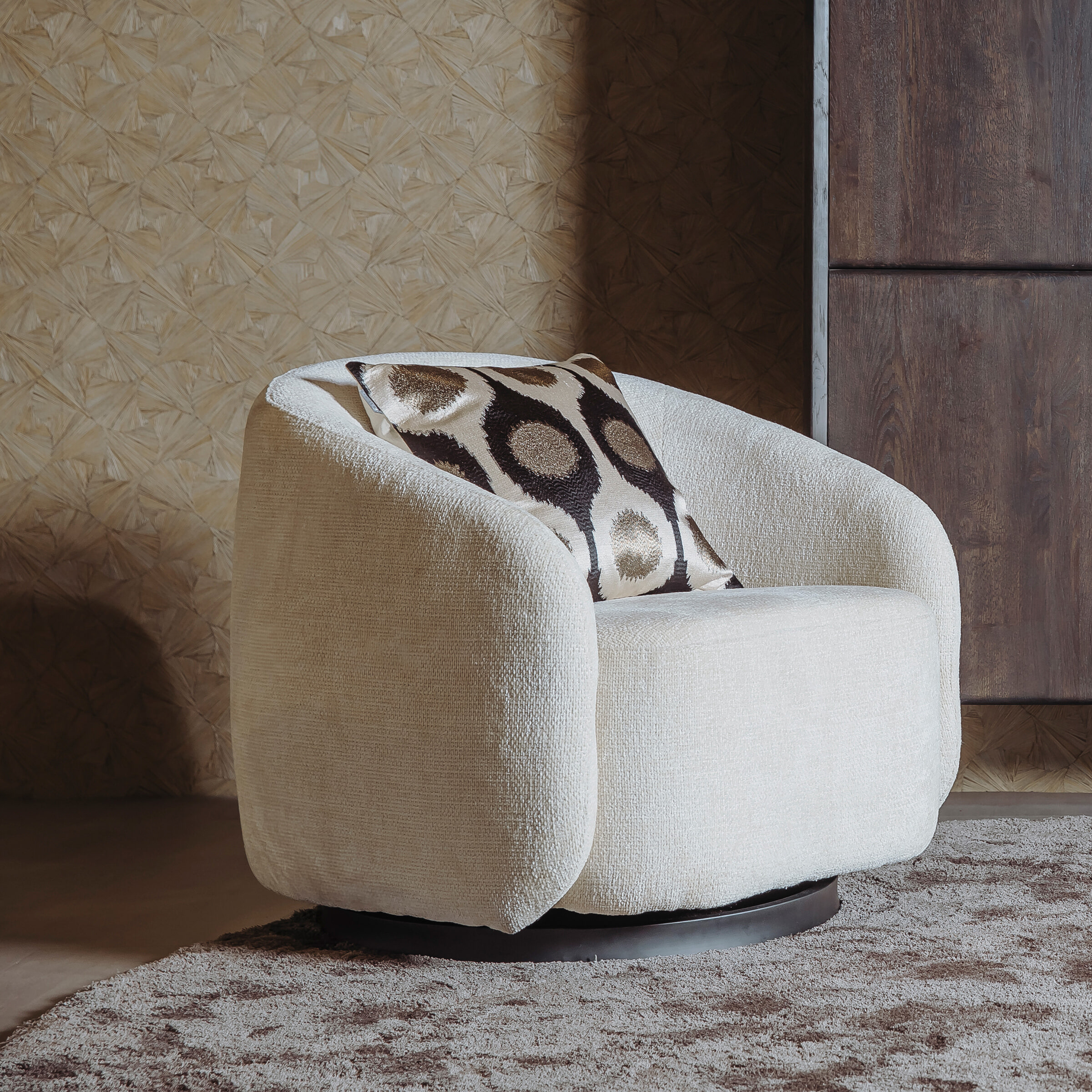 Tower Living Draaifauteuil 'Castro' Chenille