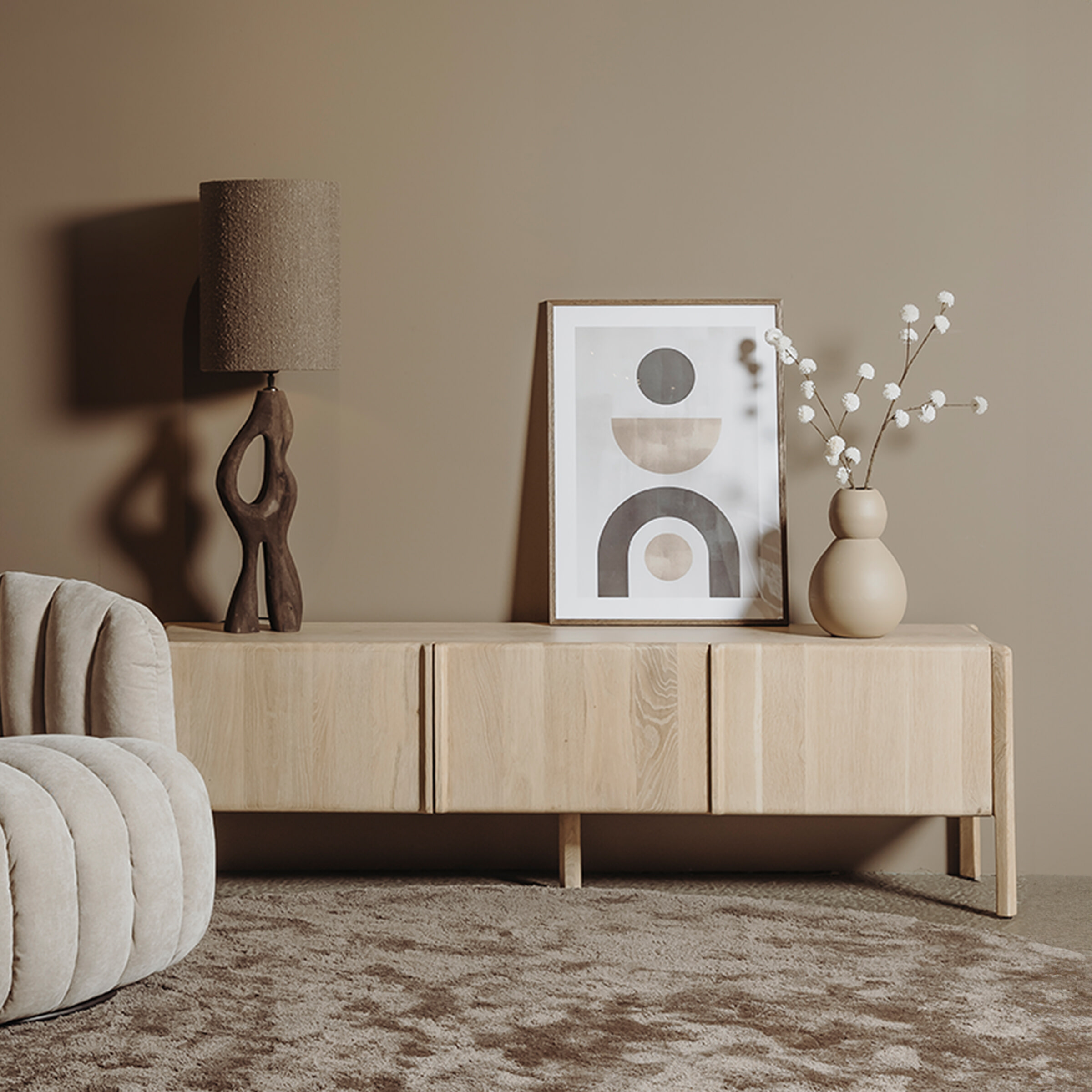 Tower Living TV-meubel 'Amalfi' Eiken, 180cm