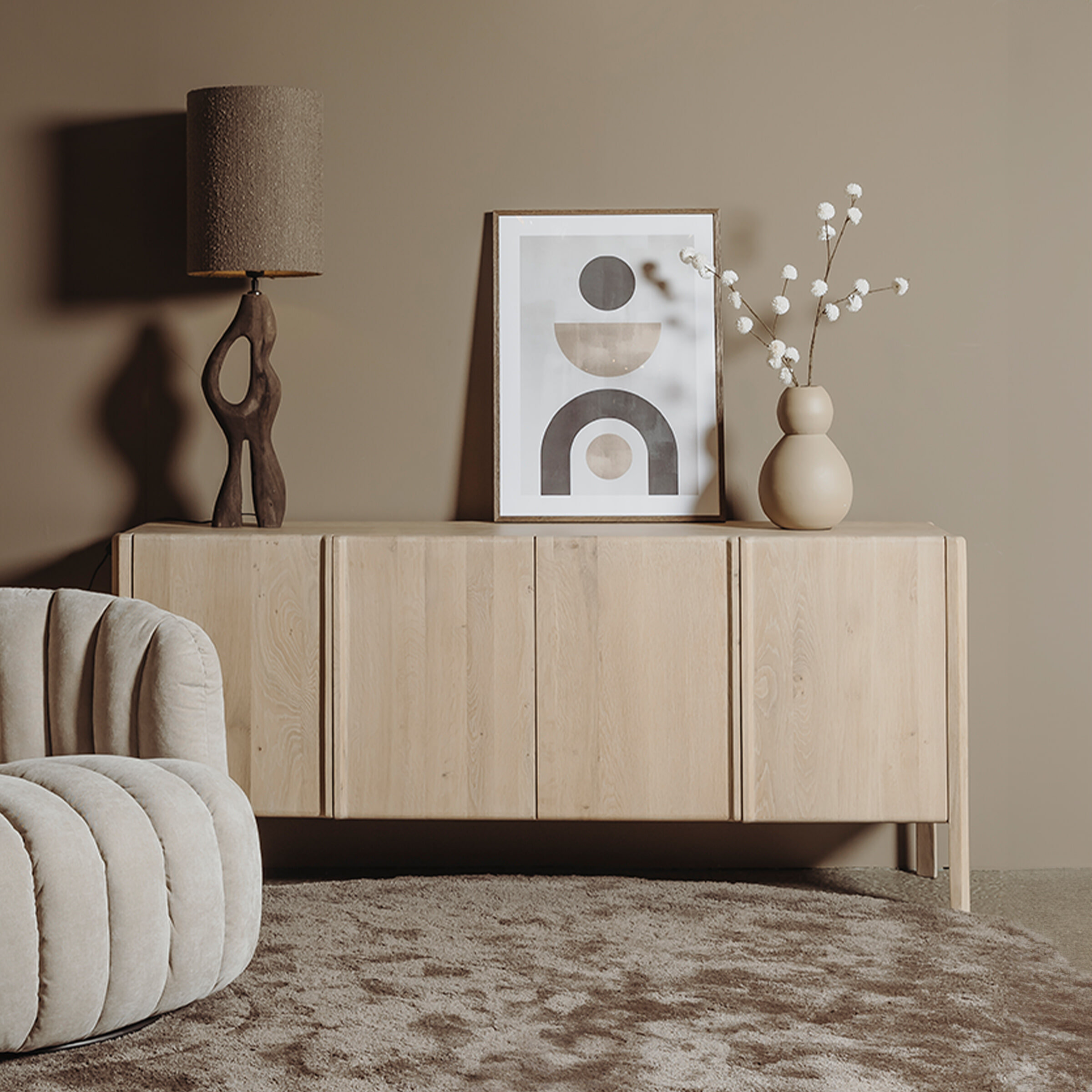 Tower Living Dressoir 'Amalfi' Eiken, 200cm