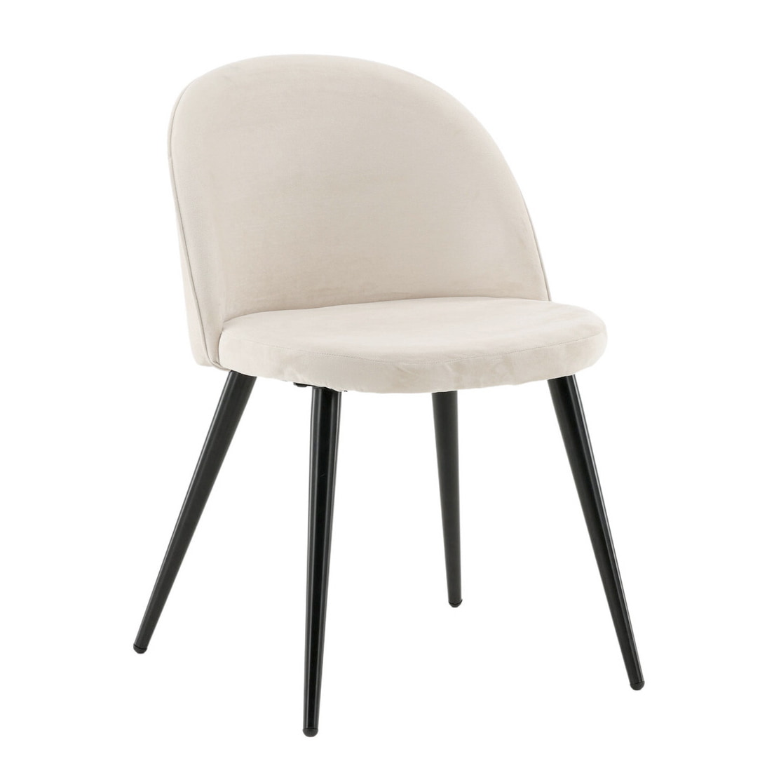 Nohr Eetkamerstoel 'Amon' Velvet, kleur Beige