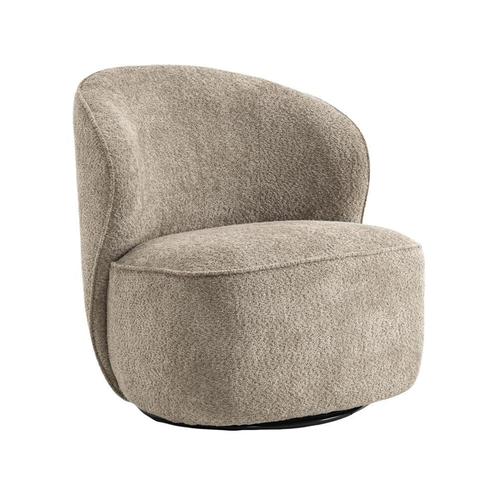 Tower Living Draaifauteuil 'Belvi' Chenille, kleur Beige