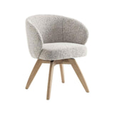 Tower Living Draaibare Eetkamerstoel 'Brescia' Bouclé, kleur Beige