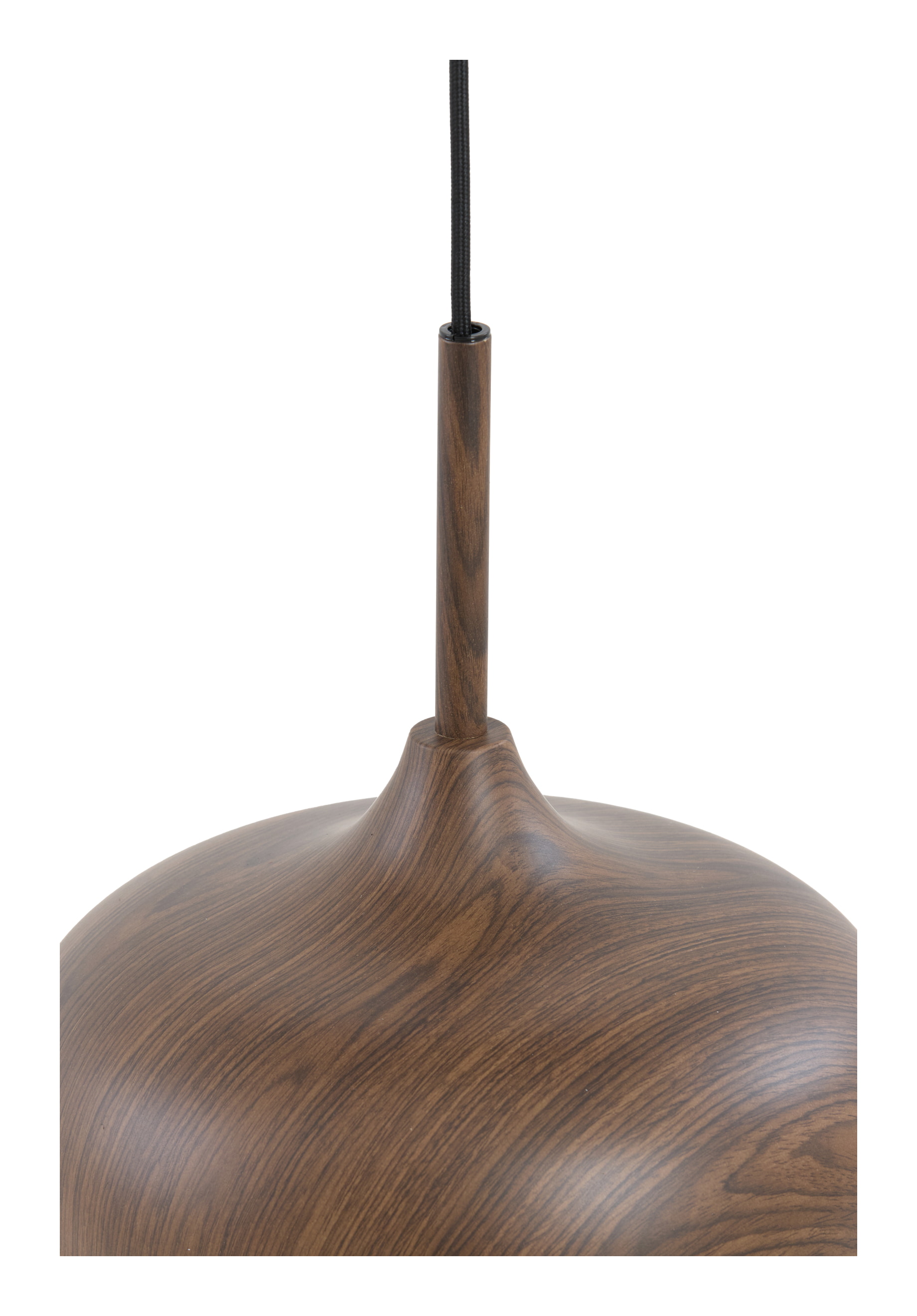 Light & Living Hanglamp 'Dania' Houtlook en touw, 3-lamps, kleur Donkerbruin