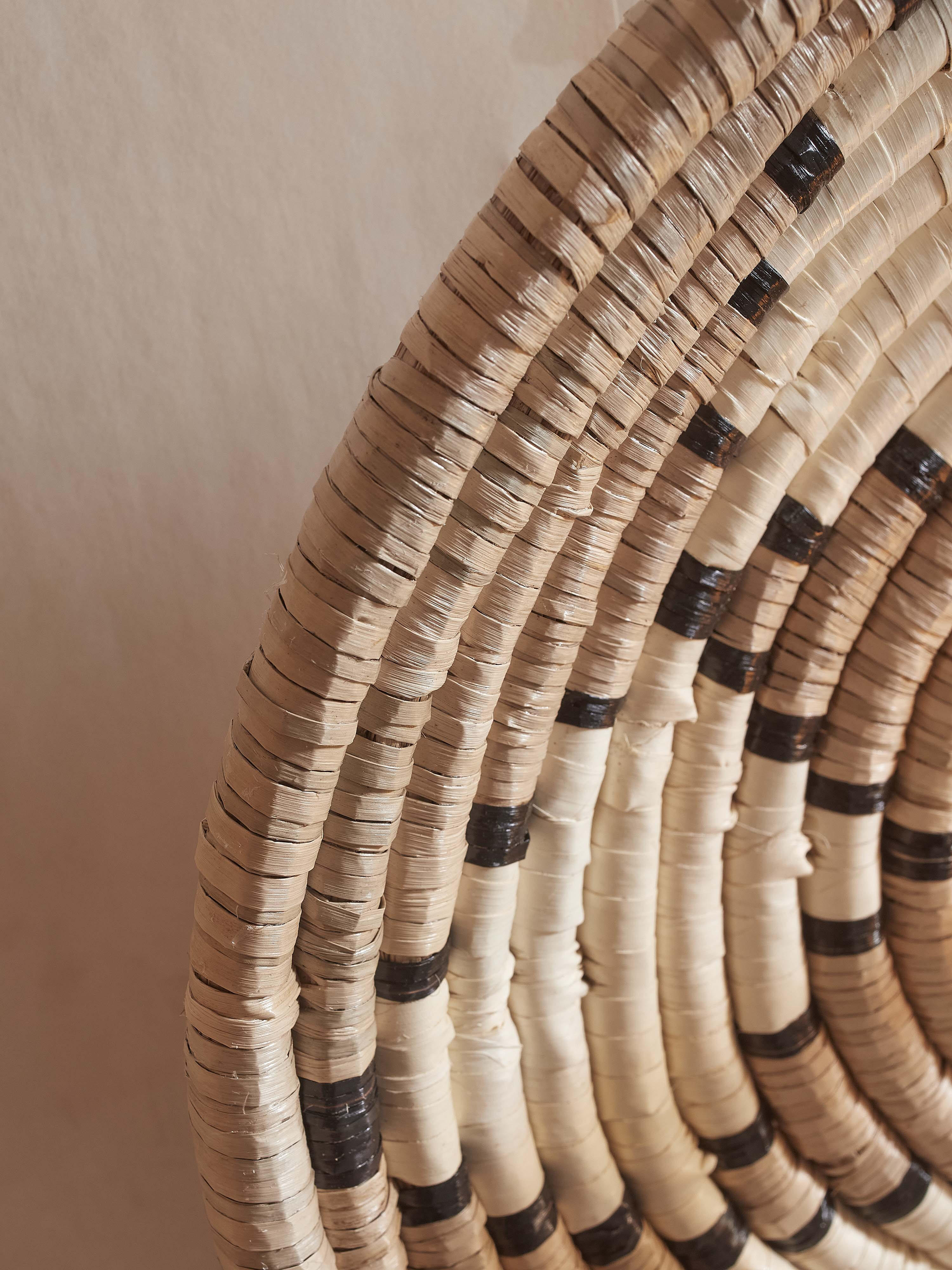 GOOD&MOJO Plafondlamp 'Andros' Zeegras, 45cm, kleur Naturel/Wit